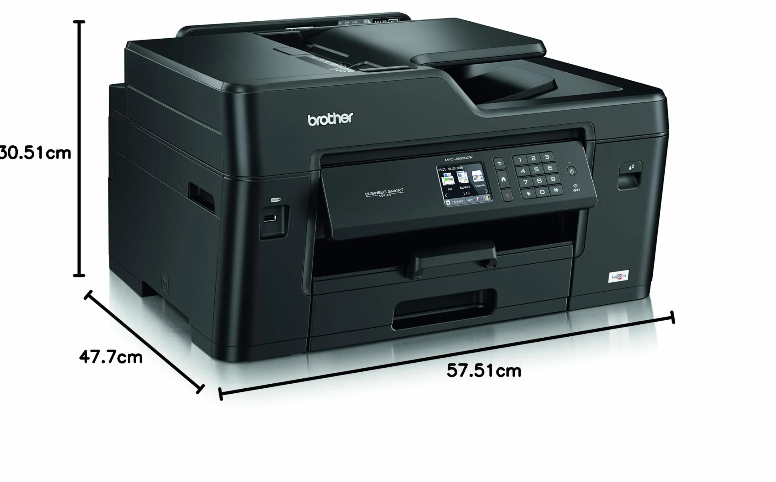Brother MFC-J6530DW Imprimante Multifonction 4 en 1 Jet d'Encre A3 Recto-Verso Ethernet Wi-Fi