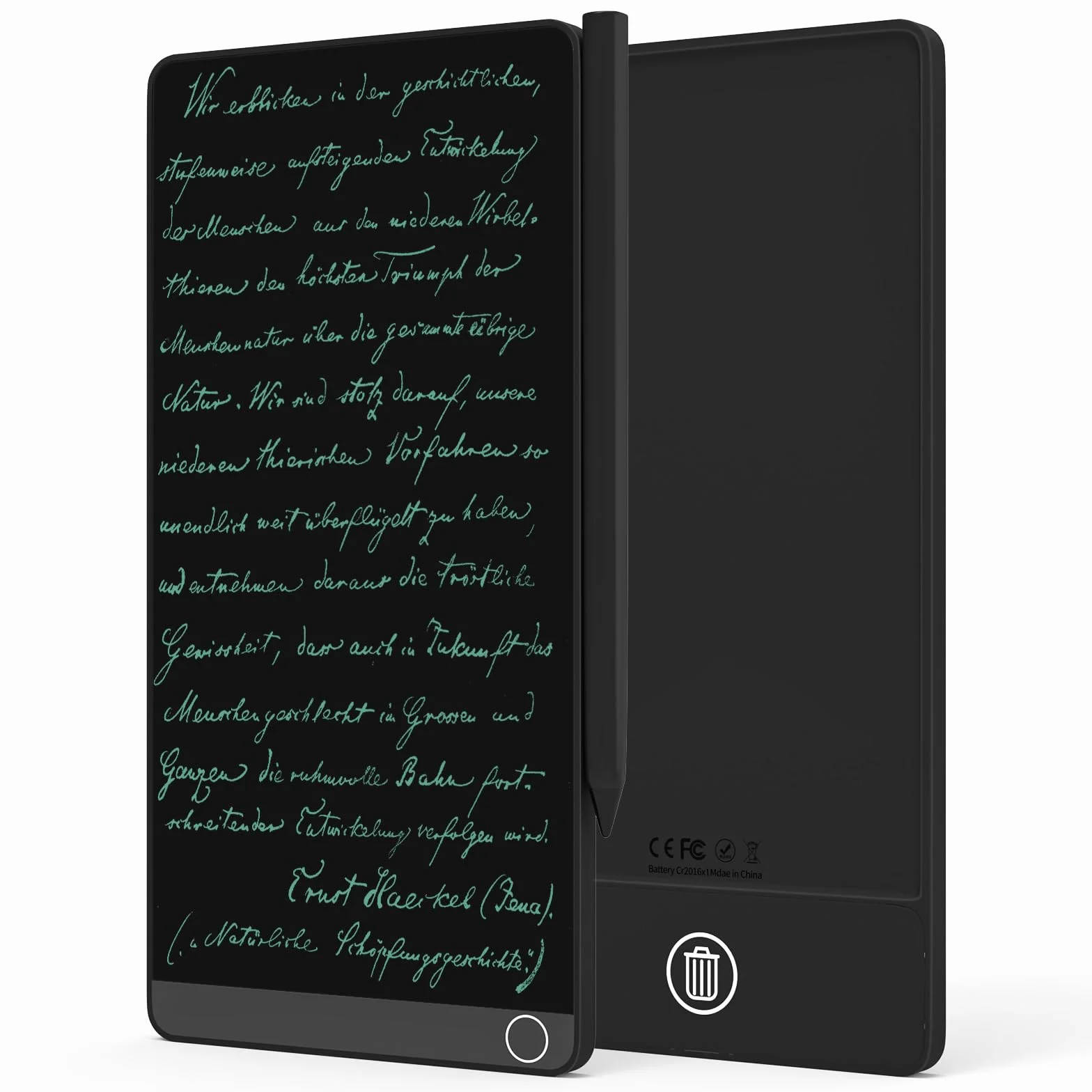 Tablette d'écriture LCD 16,5 cm bloc-notes numérique réutilisable pour adultes et enfants