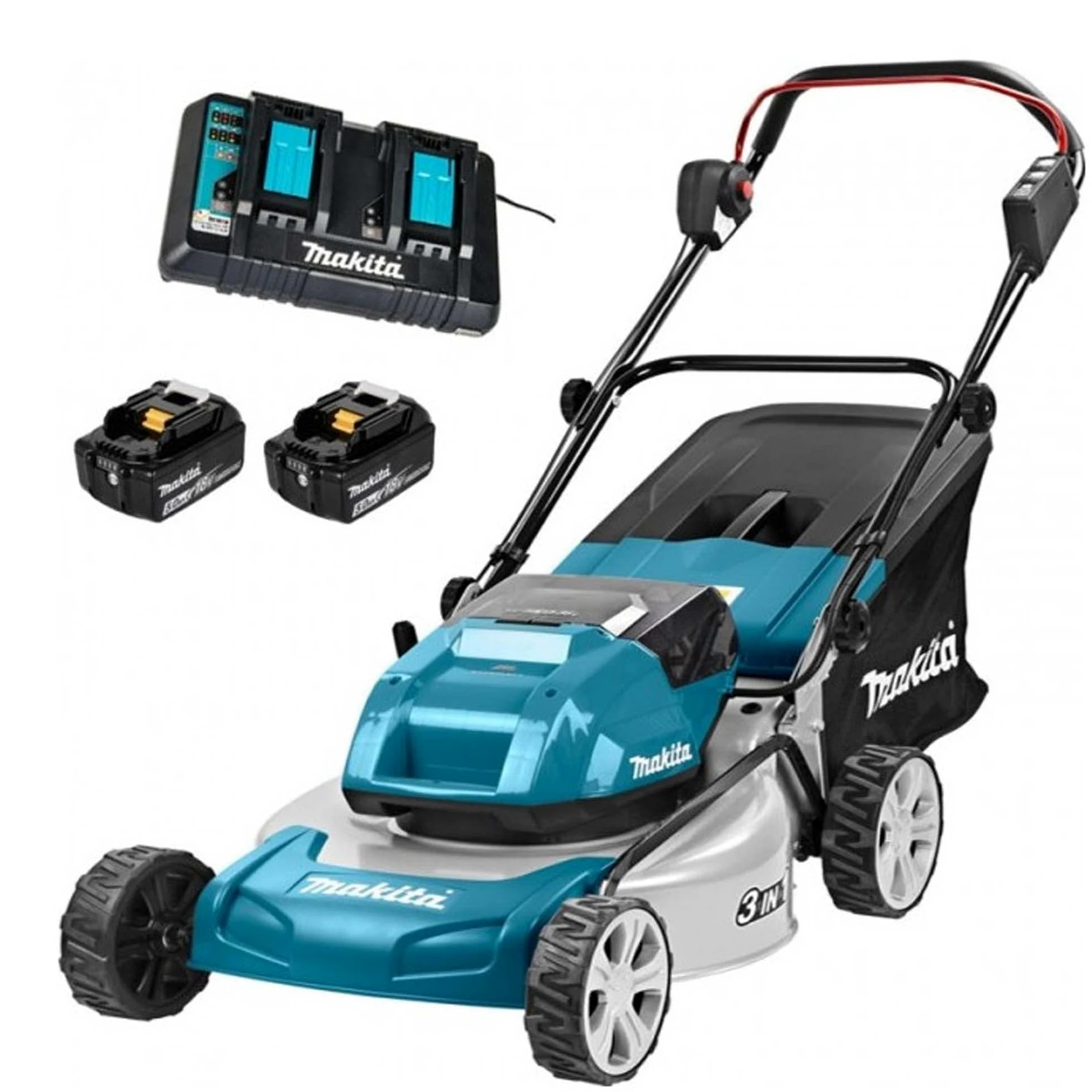 Tondeuse à gazon 36V LXT (2x5,0 Ah) largeur de coupe 46 cm - MAKITA DLM460PT2