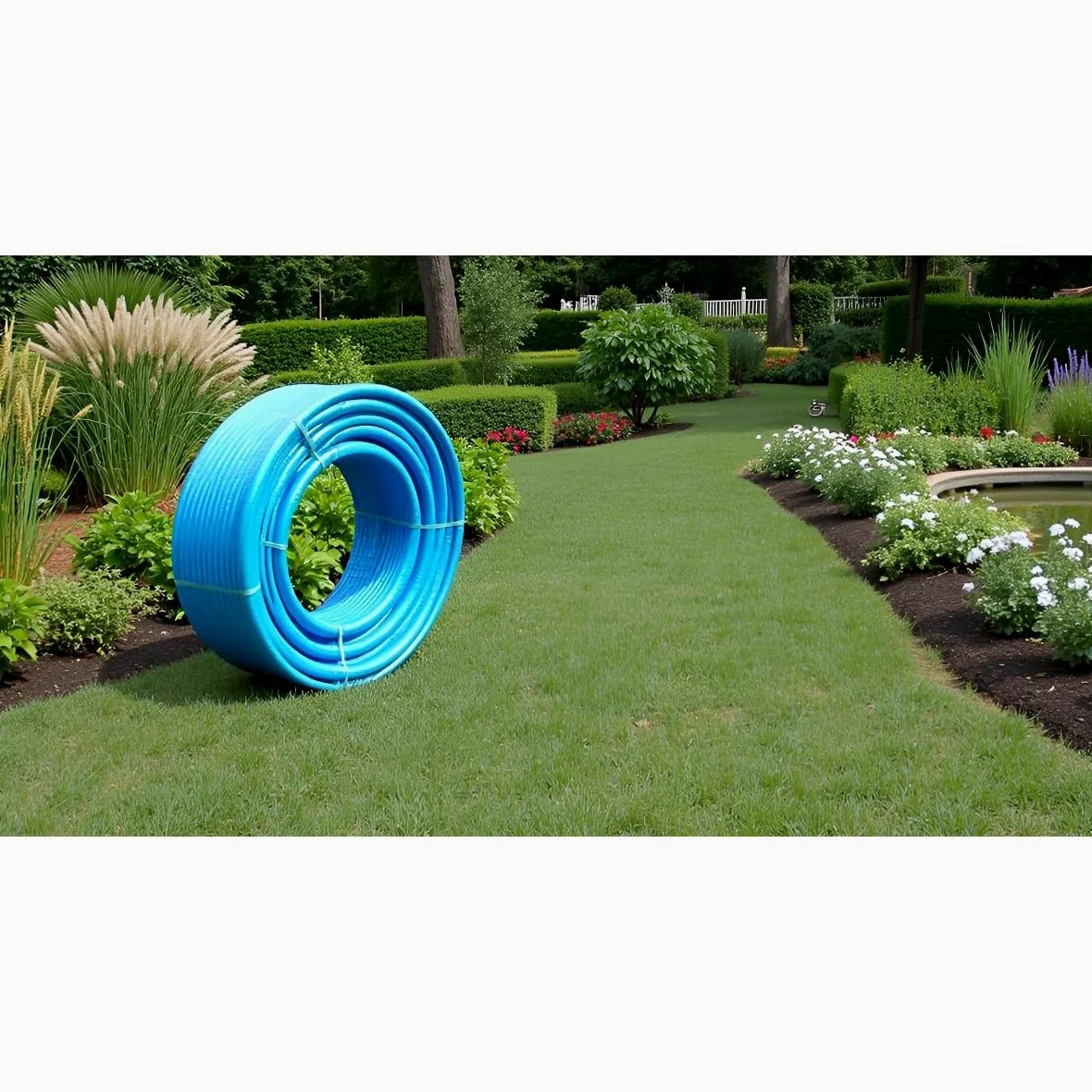 VITO - Tuyau Arrosage 50m Ultra renforcé Anti-UV, Flexible et Haute résistance Diamètre 19mm Jardin Potager