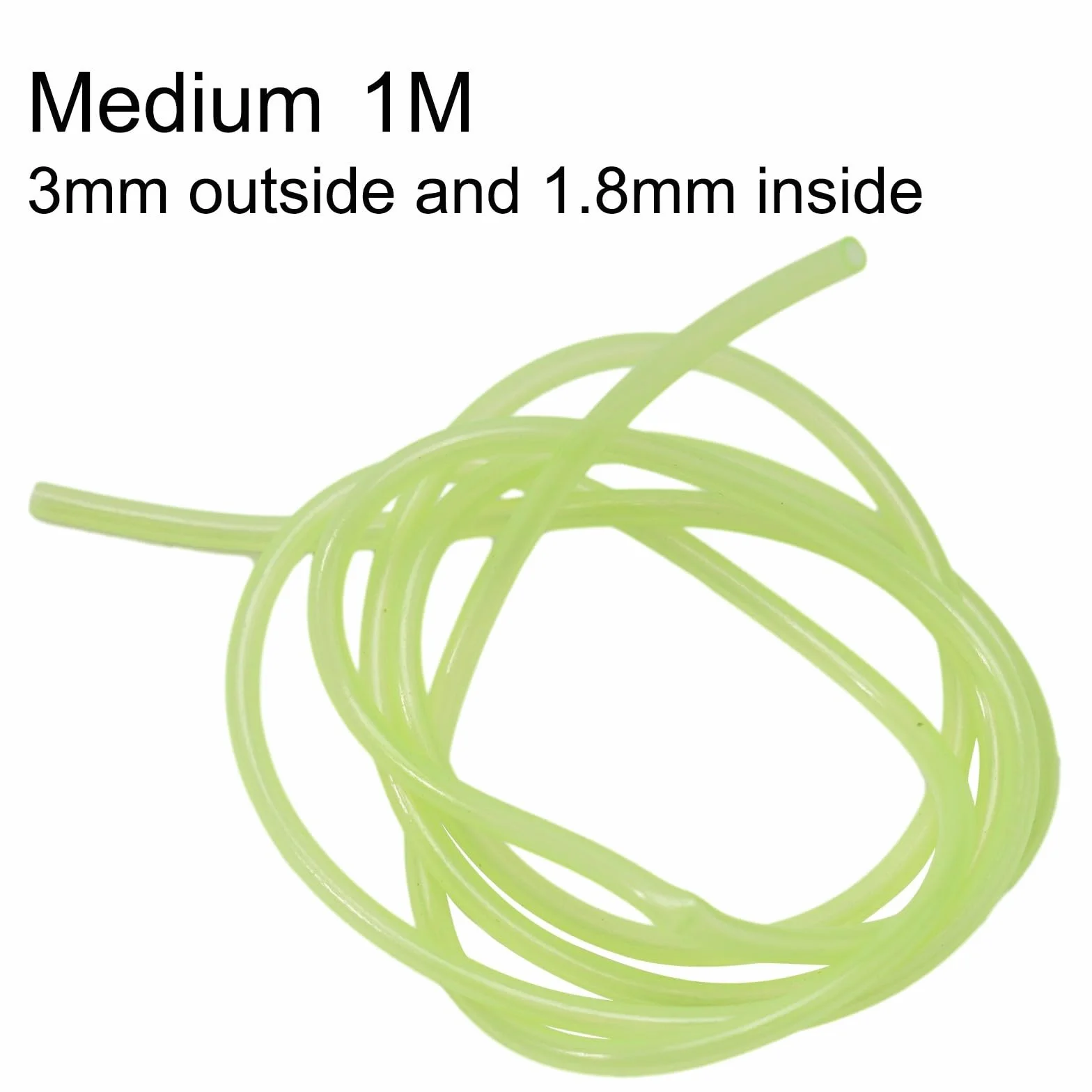 Tube lumineux phosphorescent pêche de nuit 23 mm vert