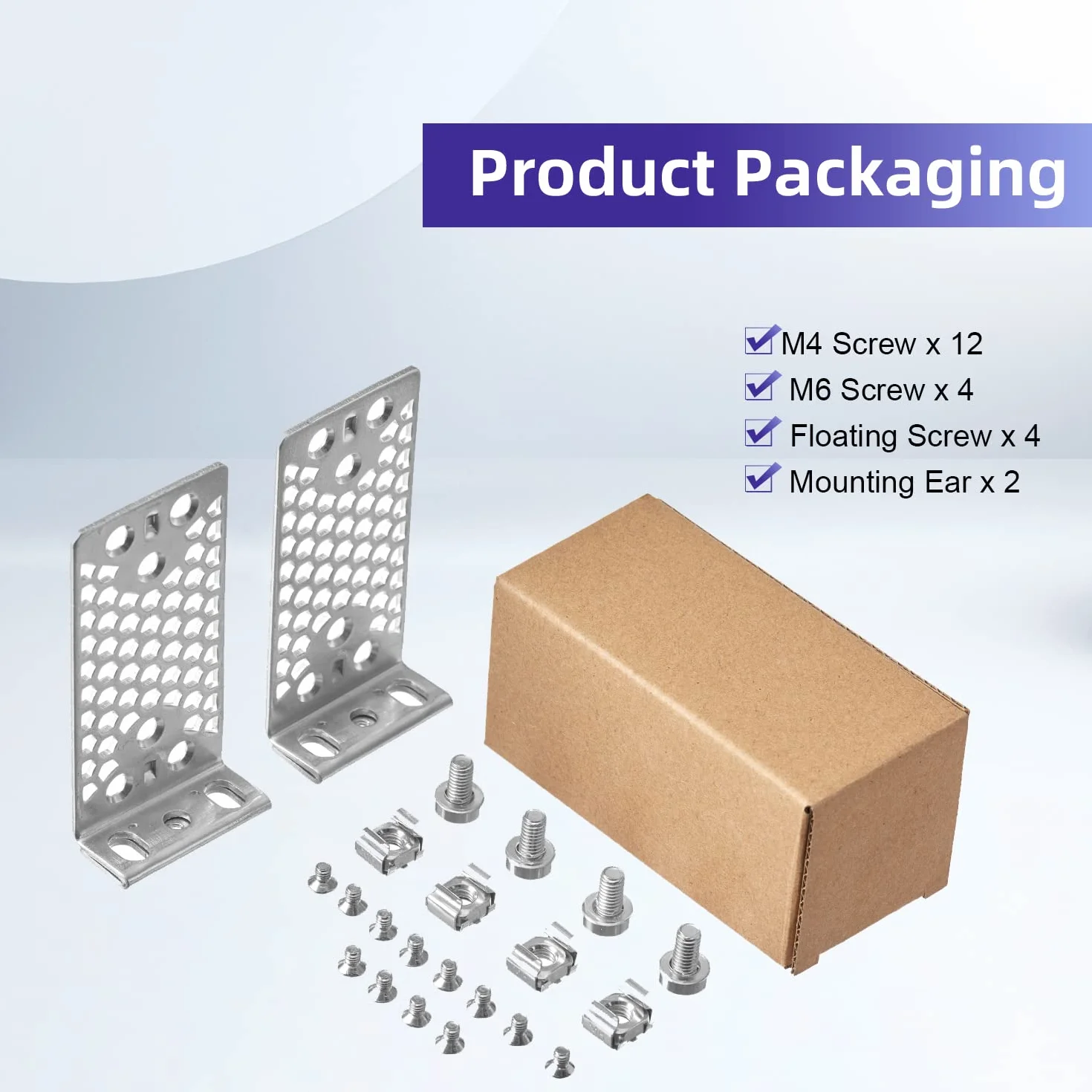 Kit de Montage en Rack pour Cisco 2960-X/2960-XR Series 3650/3850 Oreilles de Rack universelles