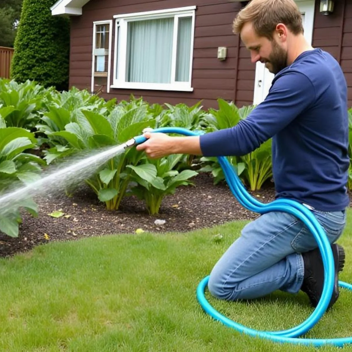 VITO - Tuyau Arrosage 50m Ultra renforcé Anti-UV, Flexible et Haute résistance Diamètre 19mm Jardin Potager