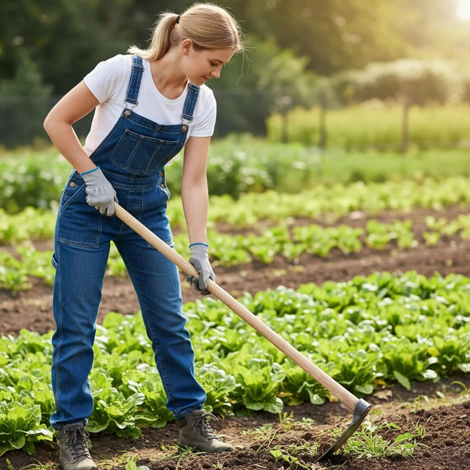 Outil de Jardinage Sarcloir Râteau Robuste en Acier au Carbone | Outil à Main pour Désherbage Préparation Sol Pelouse Plantation Arrosage et Désherbage