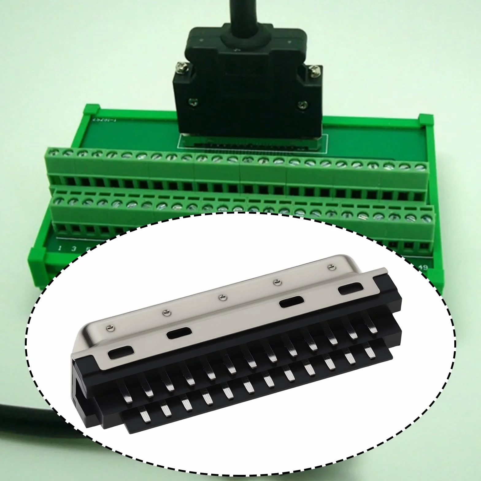 Kit de Connecteurs Mâles à Souder SCSI 50 Broches Blindé 2 Pièces