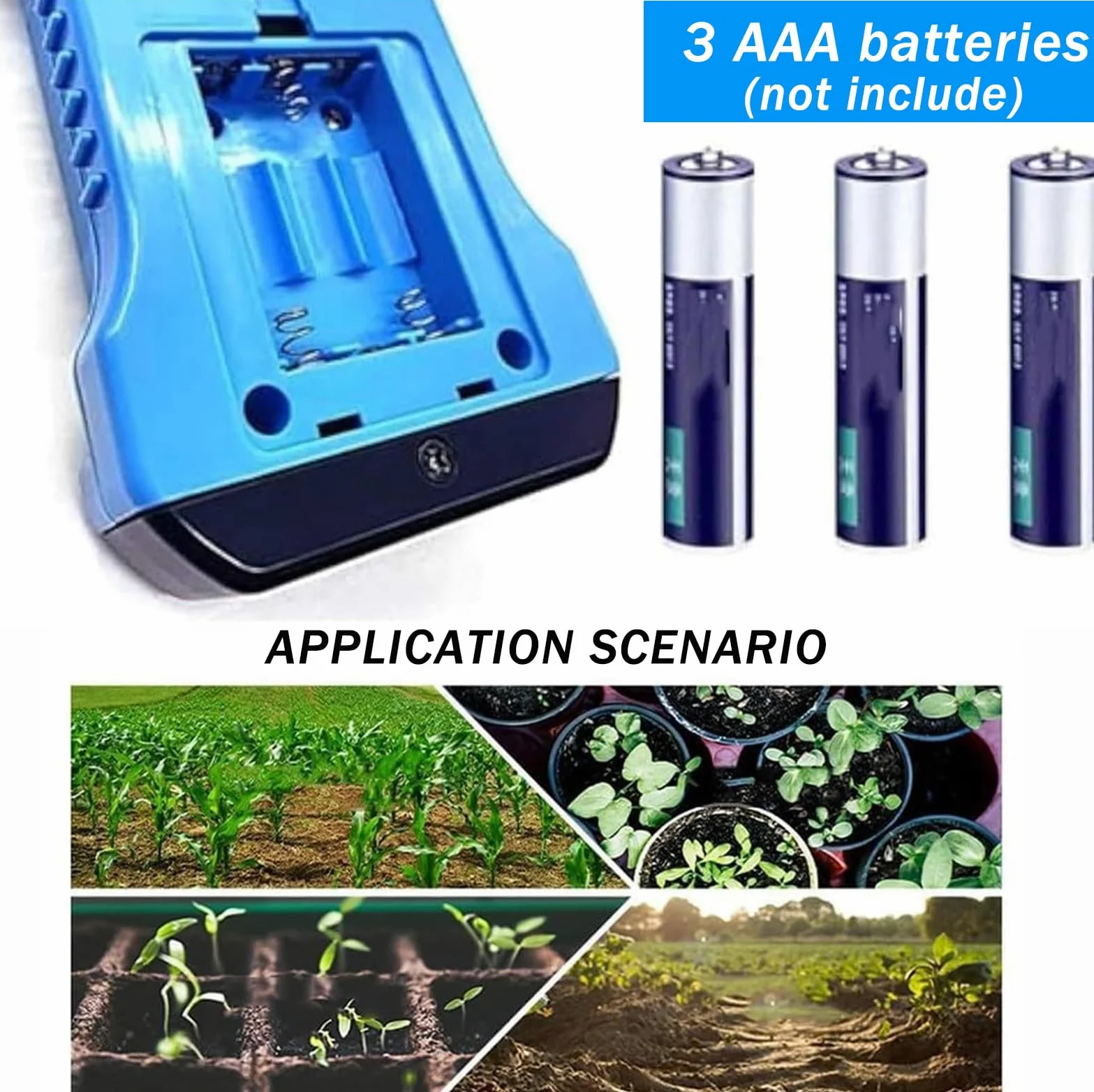Testeur de pH du Sol numérique Professionnel avec Fonction d;humidité de Haute précision, écran LCD rétroéclairé 7 en 1 pour l;Analyse de l;Azote, du phosphore, du Potassium