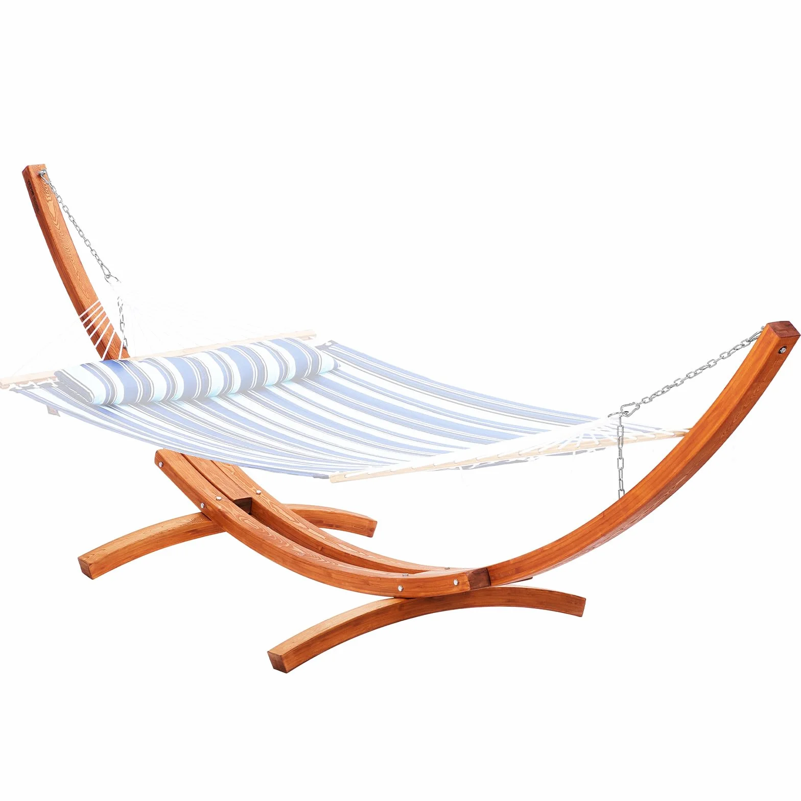 VEVOR Support de Hamac en Bois, Charge 215 kg, Cadre Universel pour Hamacs 2,8-3,9 m, Réglable