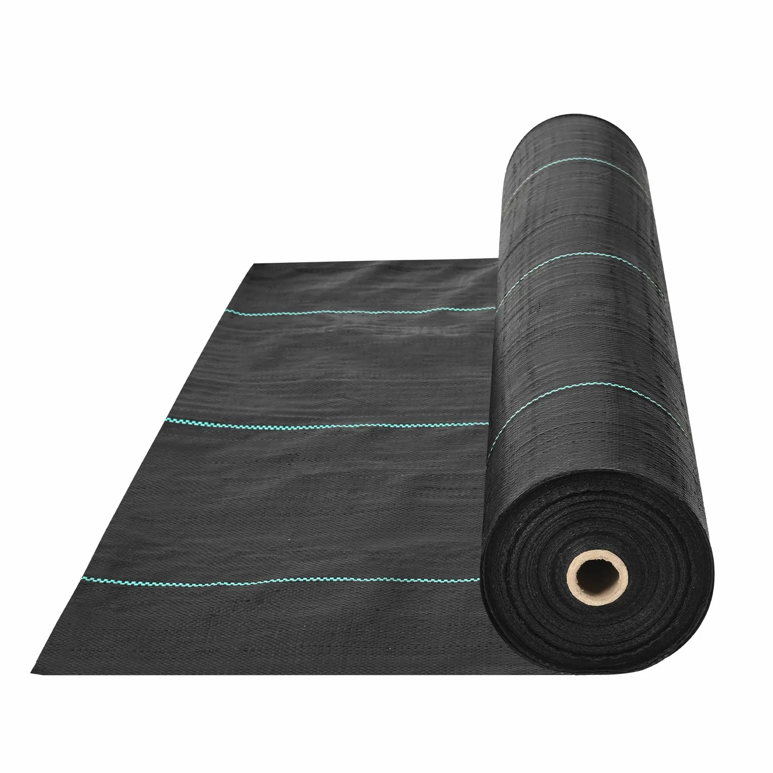 VEVOR Toile de Paillage Anti-Mauvaises Herbes 1,8x91,4 m Géotextile Tissé Anti Repousse Herbe Sous Gravier 102 g/m² Toile PP Perméable Résistant à Déchirure pour Aménagement Paysager, Couvre-sol, Noir