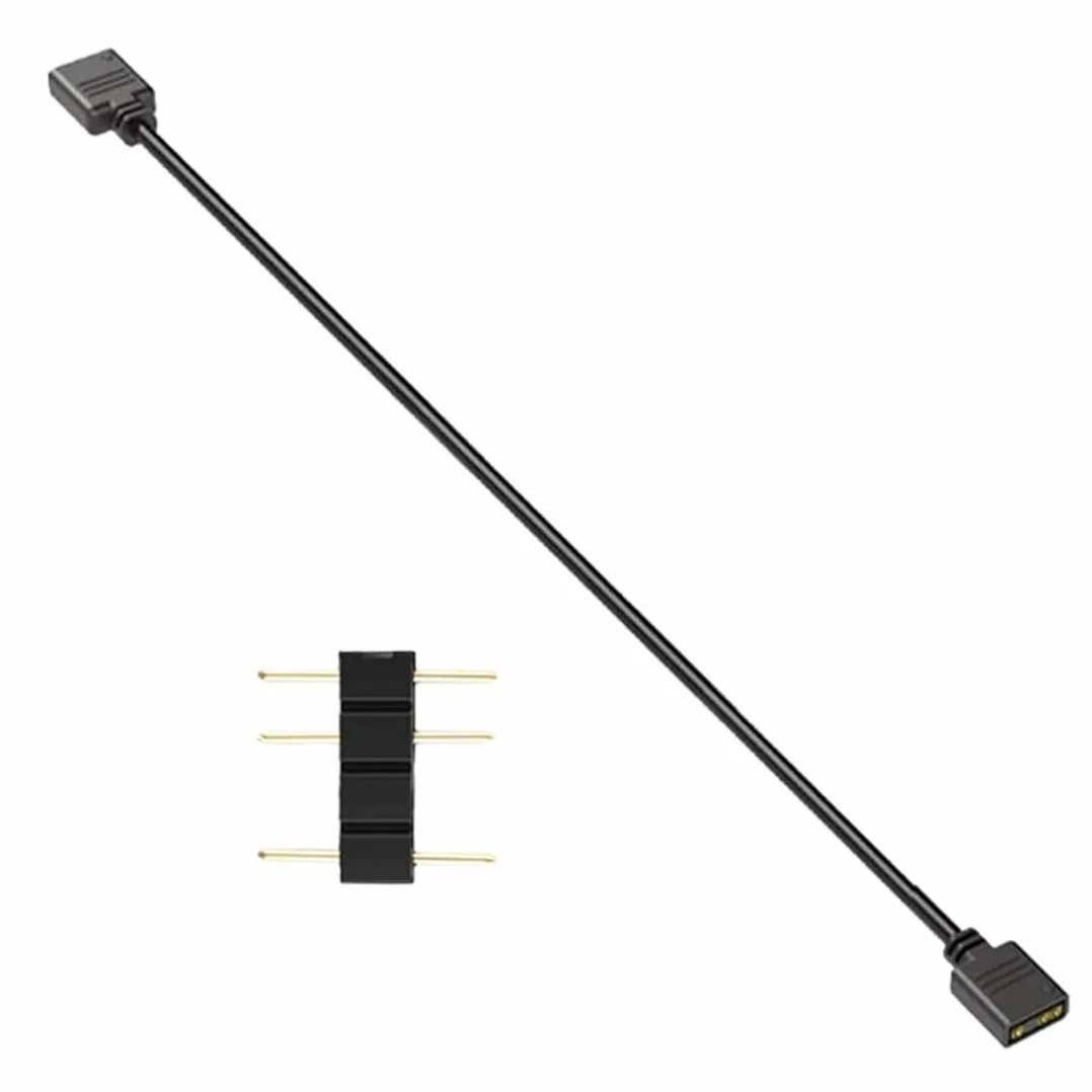 Câble répartiteur ARGB 3-Pin 5V 30 cm, Fan Splitter Cable en Y pour Connecteur RGB Carte Mère