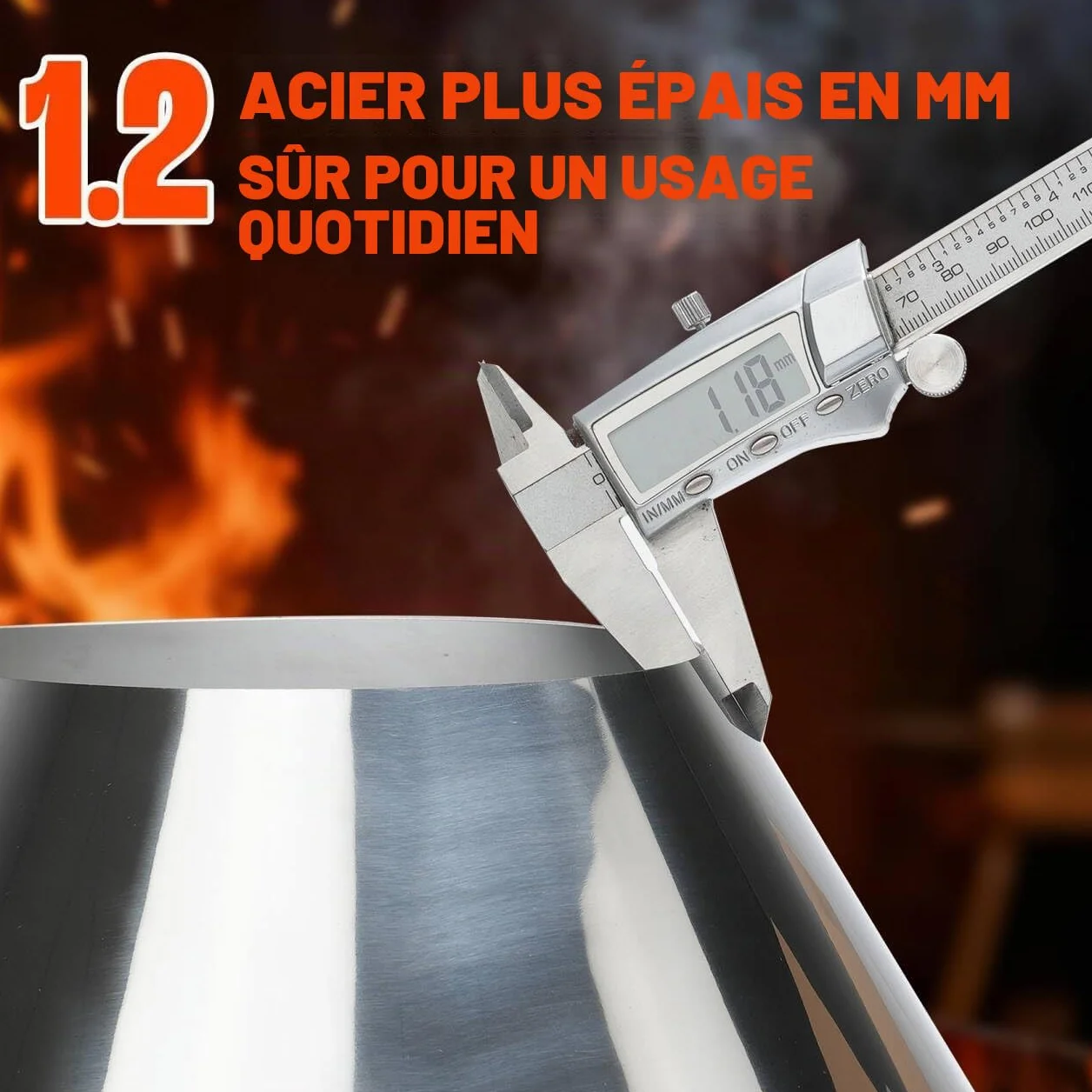 Onlyfire Panier à Charbon INOX pour Weber Kamado Joe Big Green Egg Char-Basket Vortex 57 67 cm Barbecue Fumoir