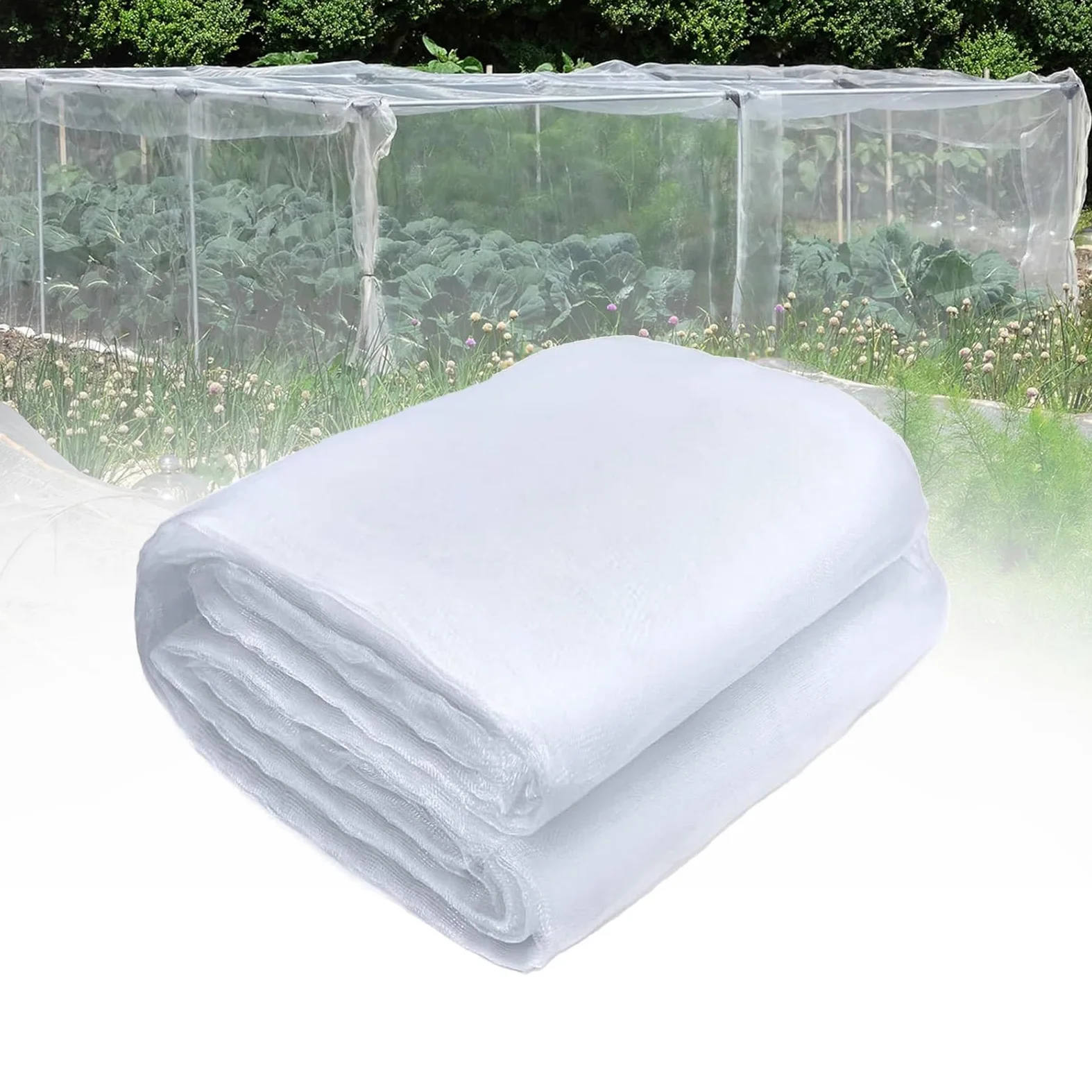 Filet Anti Grele Filet Anti Insecte Potager, Maille Fine Filet Anti Moustique, Filets pour Jardin pour la Protection des Plantes Légumes Fruits, Filet Anti-Insectes pour Fenêtre(5x10m)