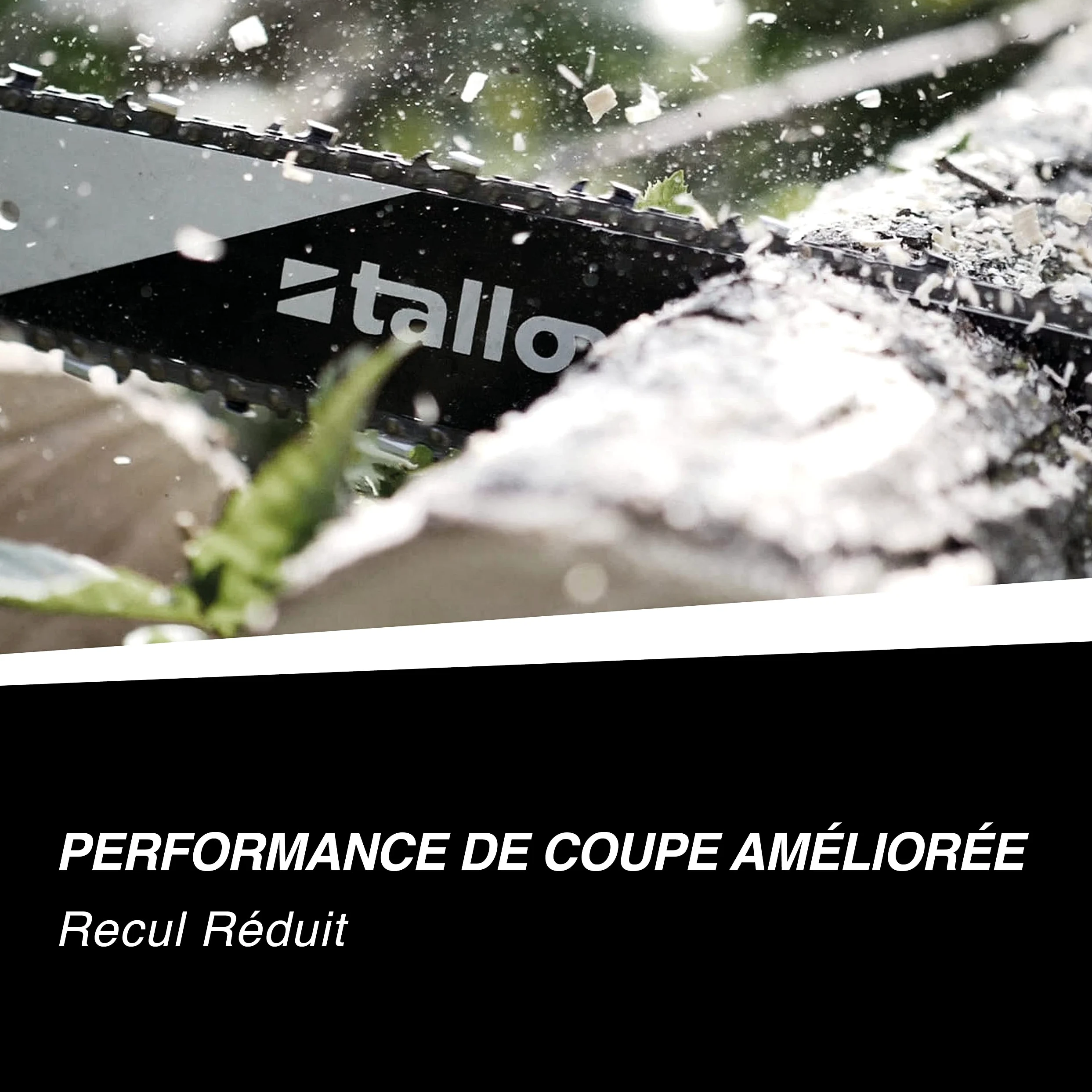 3 chaînes de scie professionnelles Tallox, pas de 3/8", jauge 1,6 mm, 66 maillons d'entraînement, pour guide de 45 cm, compatibles avec les tronçonneuses Stihl