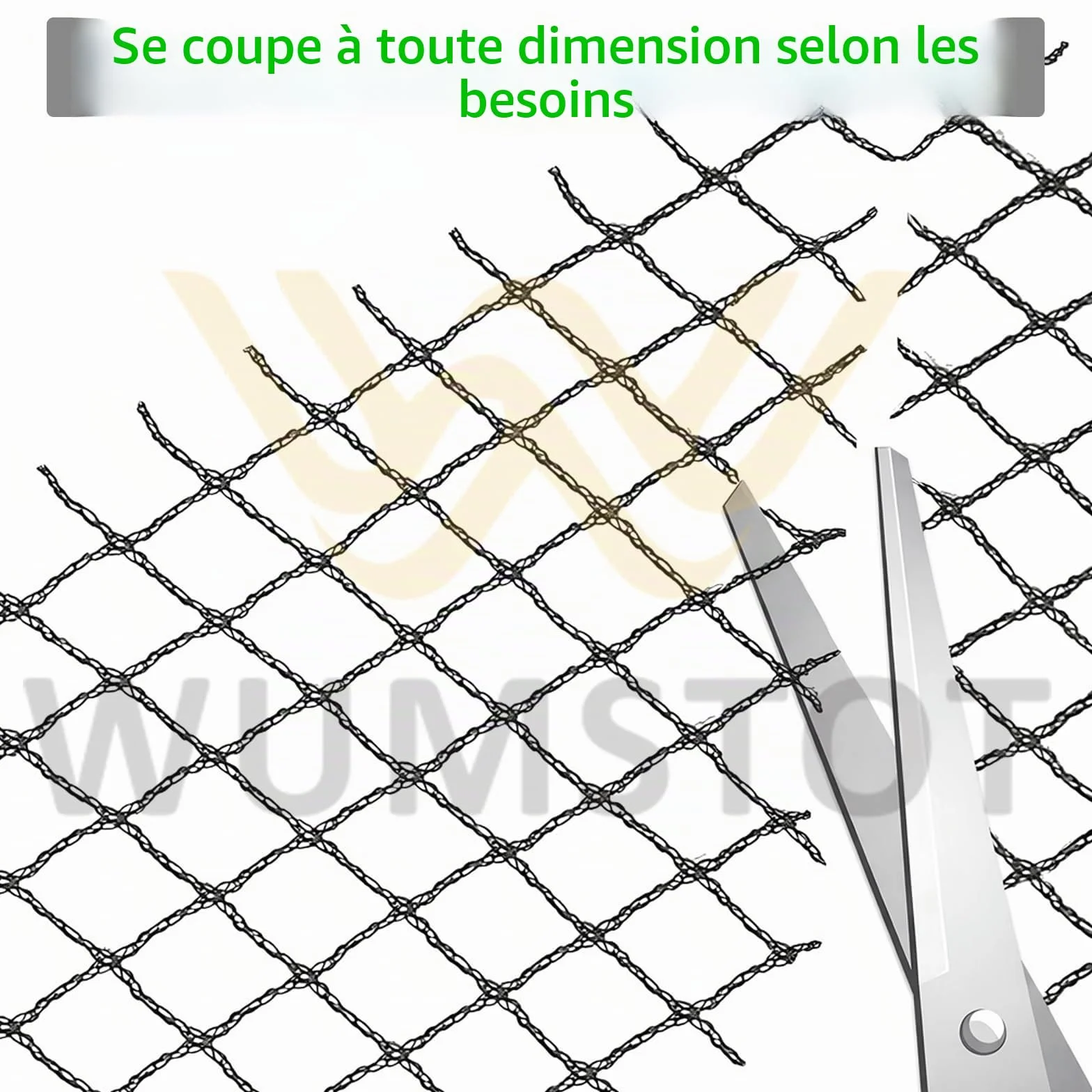 Filet Anti-Oiseaux en polyéthylène 4×10 m – Filet de Protection Jardin pour Arbres fruitiers, potagers, arbustes à Baies et Balcon, Maillage 1,5 cm