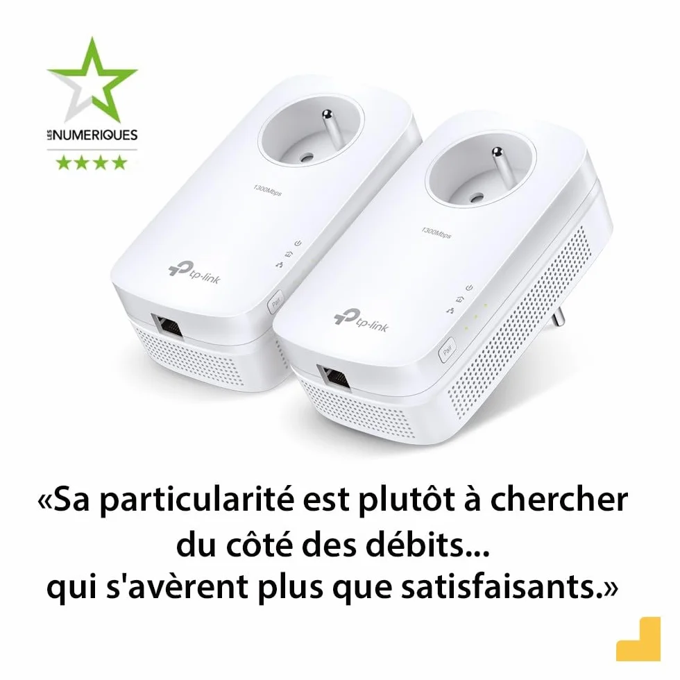 TP-Link CPL AV1200 TL-PA8015P KIT Pack de 2 CPL 1200 Mbps Gigabit Ethernet Prise Intégrée