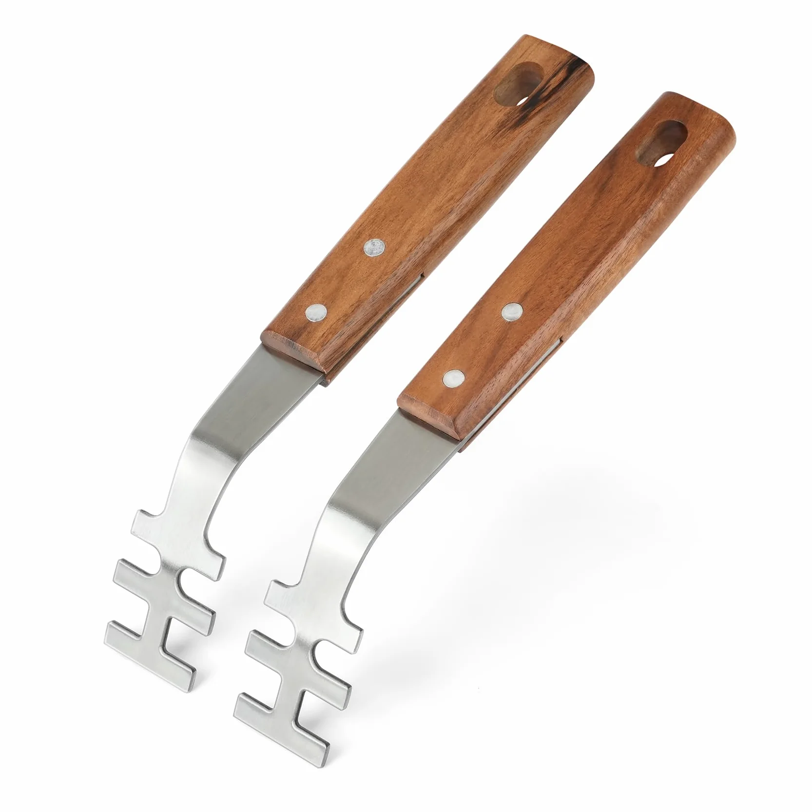 Onlyfire Leve à Grille de Barbecue en Acier Inoxydable - 2 Pièces - Ustensiles Universels pour BBQ