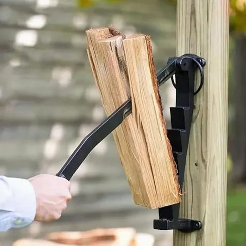 Fendeur manuel pour bois de chauffage, coupe-bois mural pour barbecue et usage domestique, outil de fendage robuste