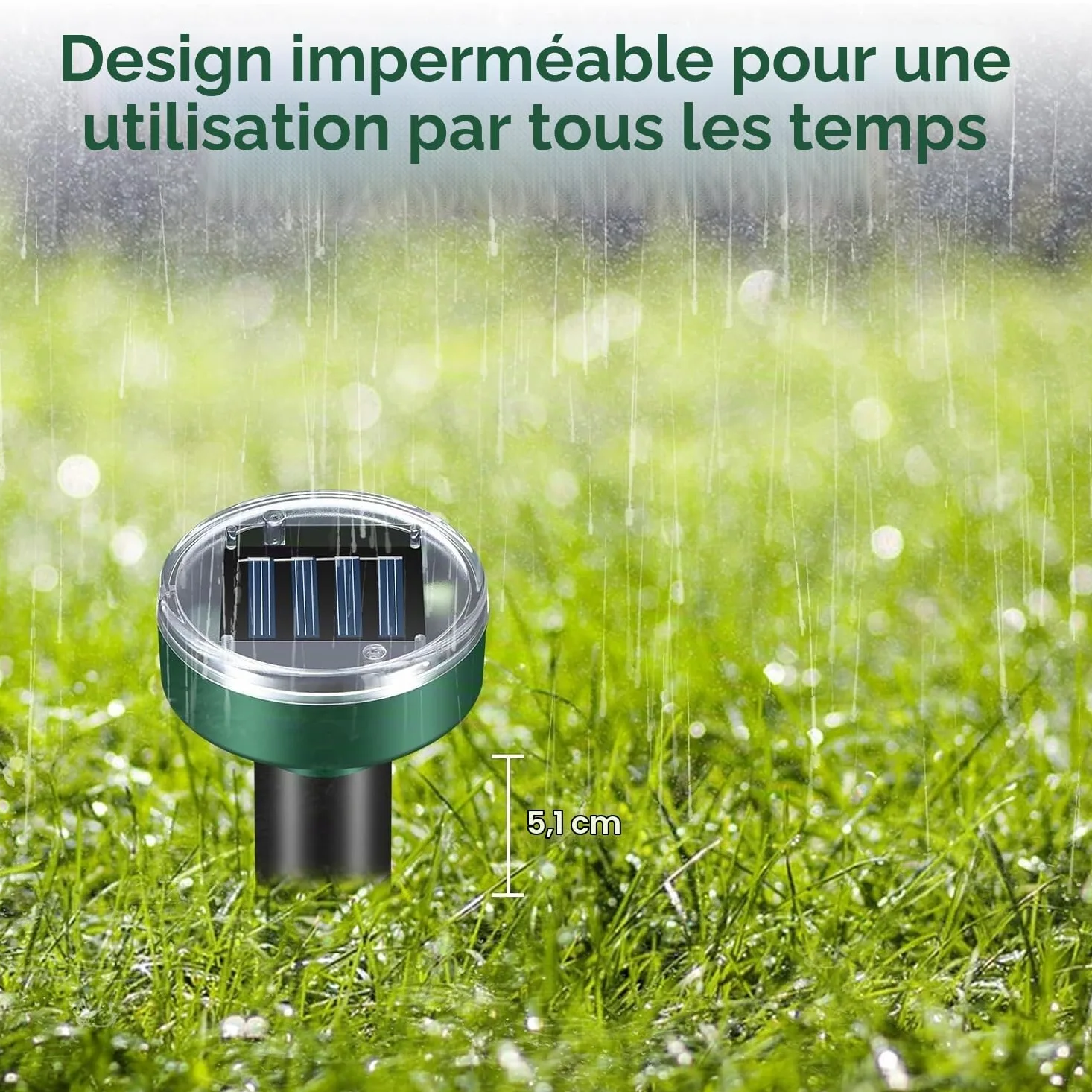 Répulsifs solaires Anti-Taupes - Répulsif Contre Les Taupes,Lot de 4 Répulsif Contre Les campagnols - Répulsif à ultrasons - Répulsif Solaire Contre Les Taupes