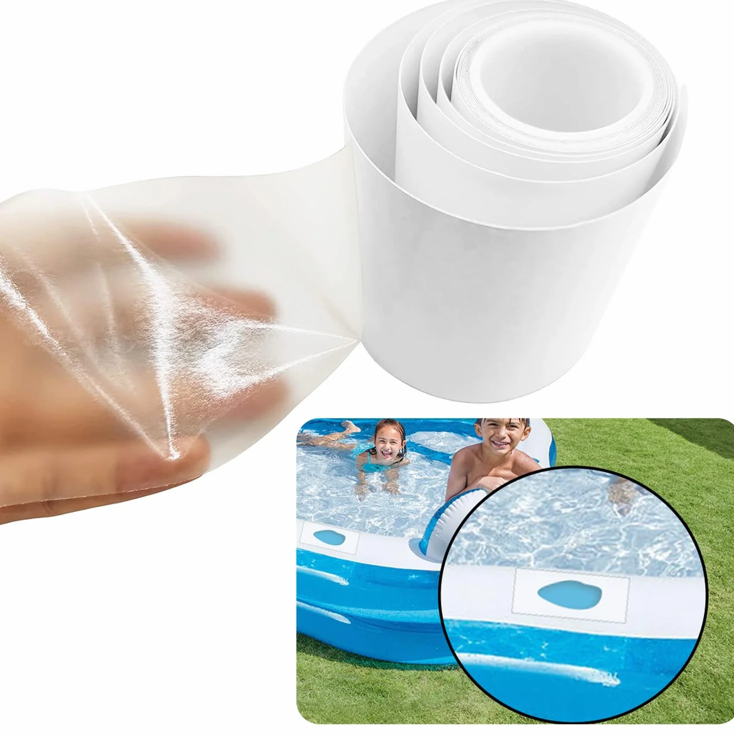 TPU Clear Tape Pool Patch Repair Kit 2m