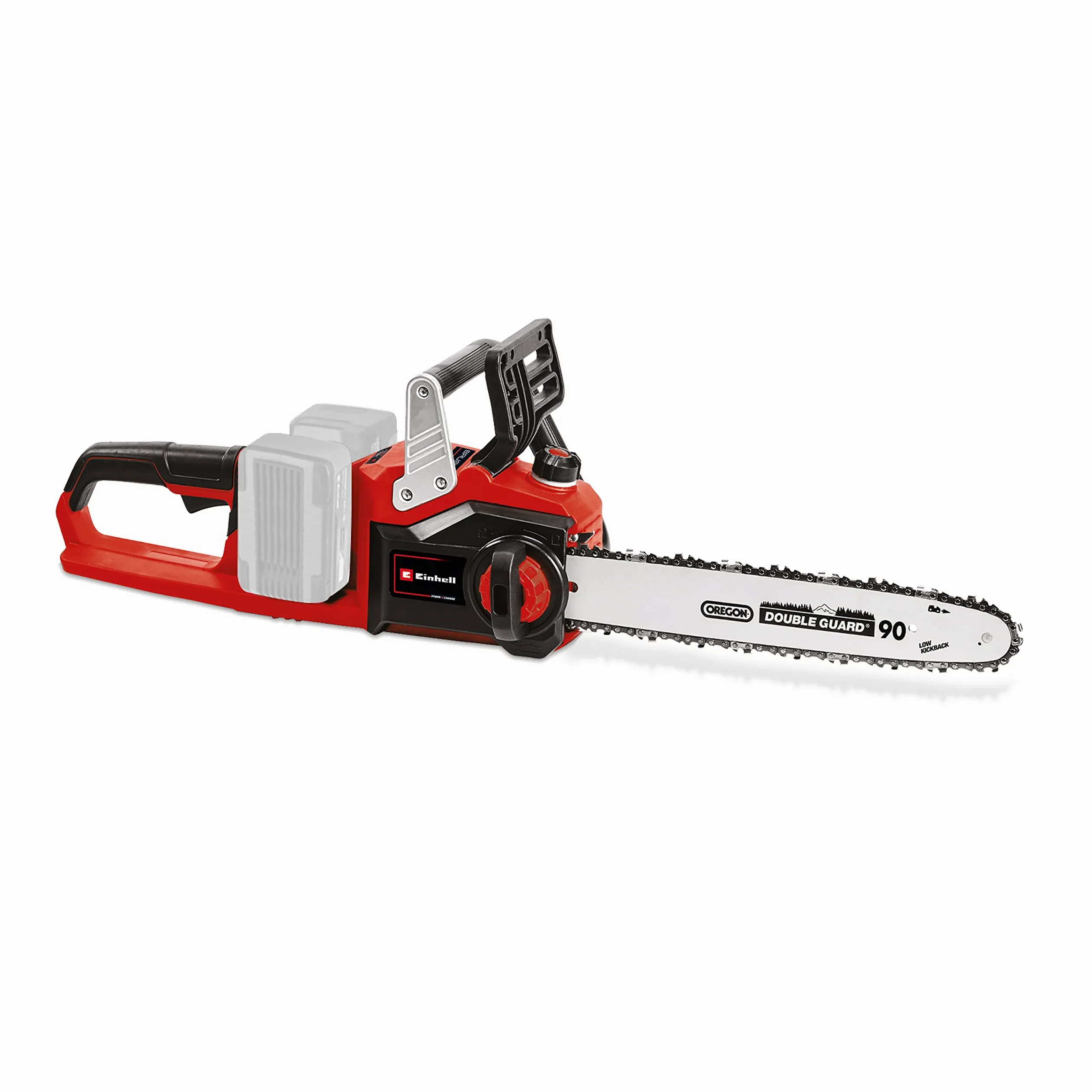 Einhell Tronçonneuse sans fil GP-LC 36/35 Li-Solo Power X-Change (Li-ion, 36 V, longueur de coupe 33 cm, vitesse de coupe 15 m/s, moteur électrique sans balais) + Twincharger et 2 Batteries 4,0Ah