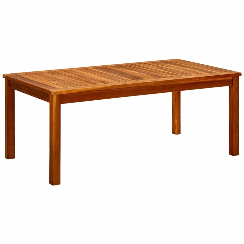 vidaXL Table Basse de Jardin en Bois d'Acacia Solide 110x60x45 cm