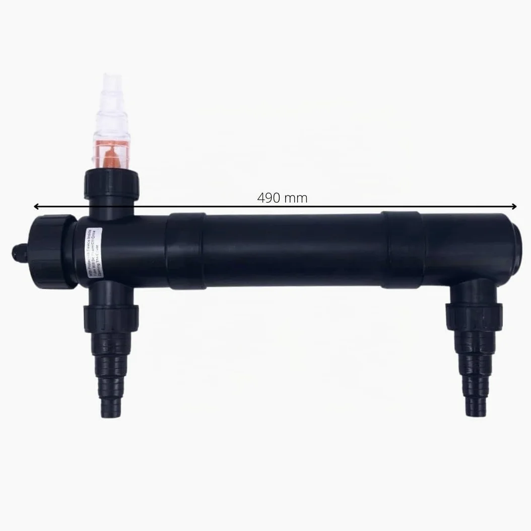 AquaOne Clarificateur UVC CUV 136 I Clarificateur d'eau avec lampe UV 36 W I Clarificateur UVC I Eau claire dans l'étang I Destructeur d'algues pour bassin de jardin, piscine, aquarium