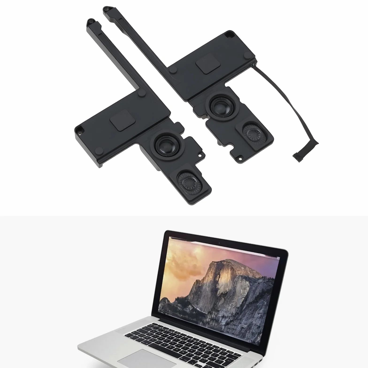 Haut-parleurs Gauche Et Droit pour Ordinateur Portable Compatible avec MacBook Pro Retina 15 Pouces A1398 (2012-2015)