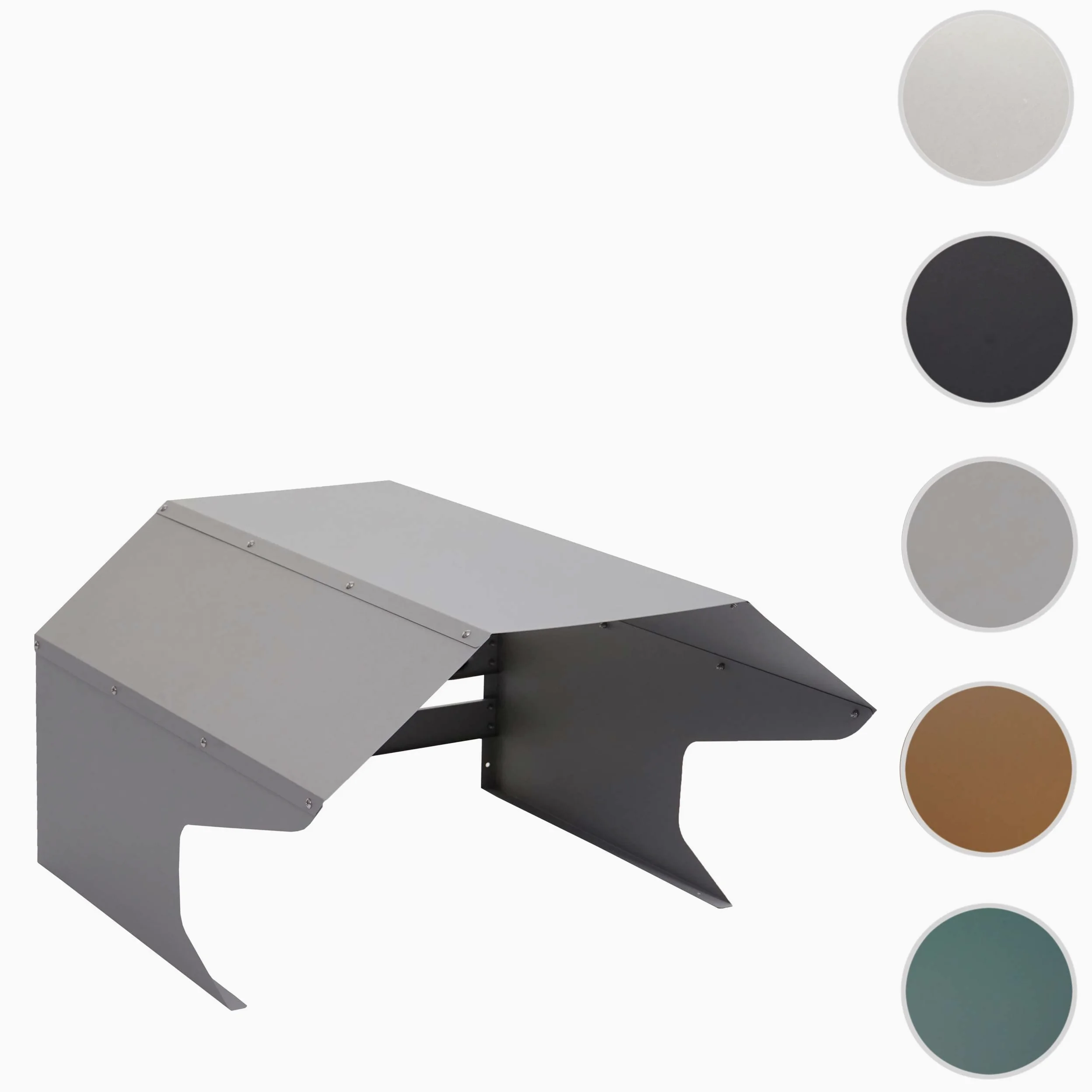 Garage pour Tondeuse HWC-L43, Toit Abri pour Tondeuse, métal 40x59x69cm - Gris