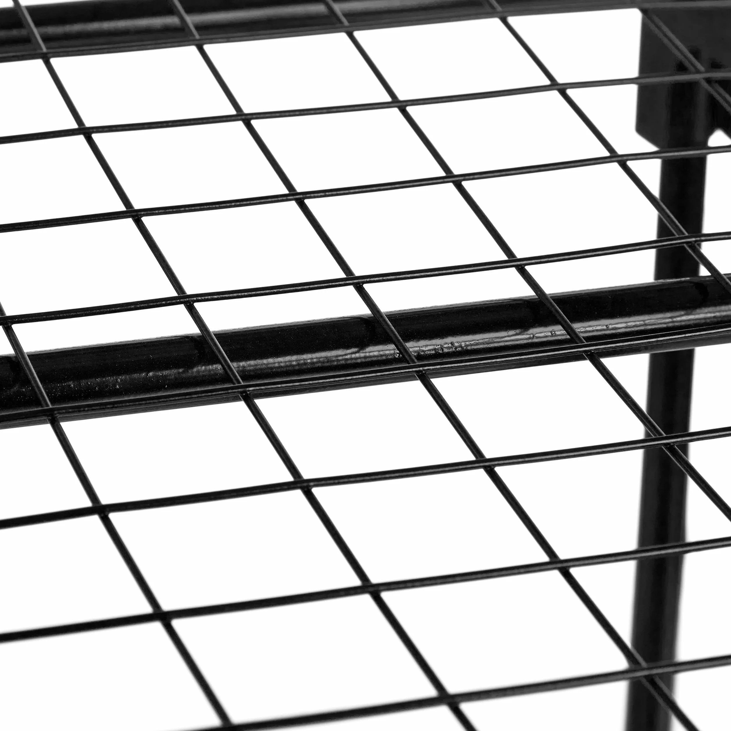 Relaxdays Serre de Balcon, bâche en PVC, Acier, HxLxP : 94x69x49 cm, étagère pour Plantes sur 2 étages, Noir-Transparent