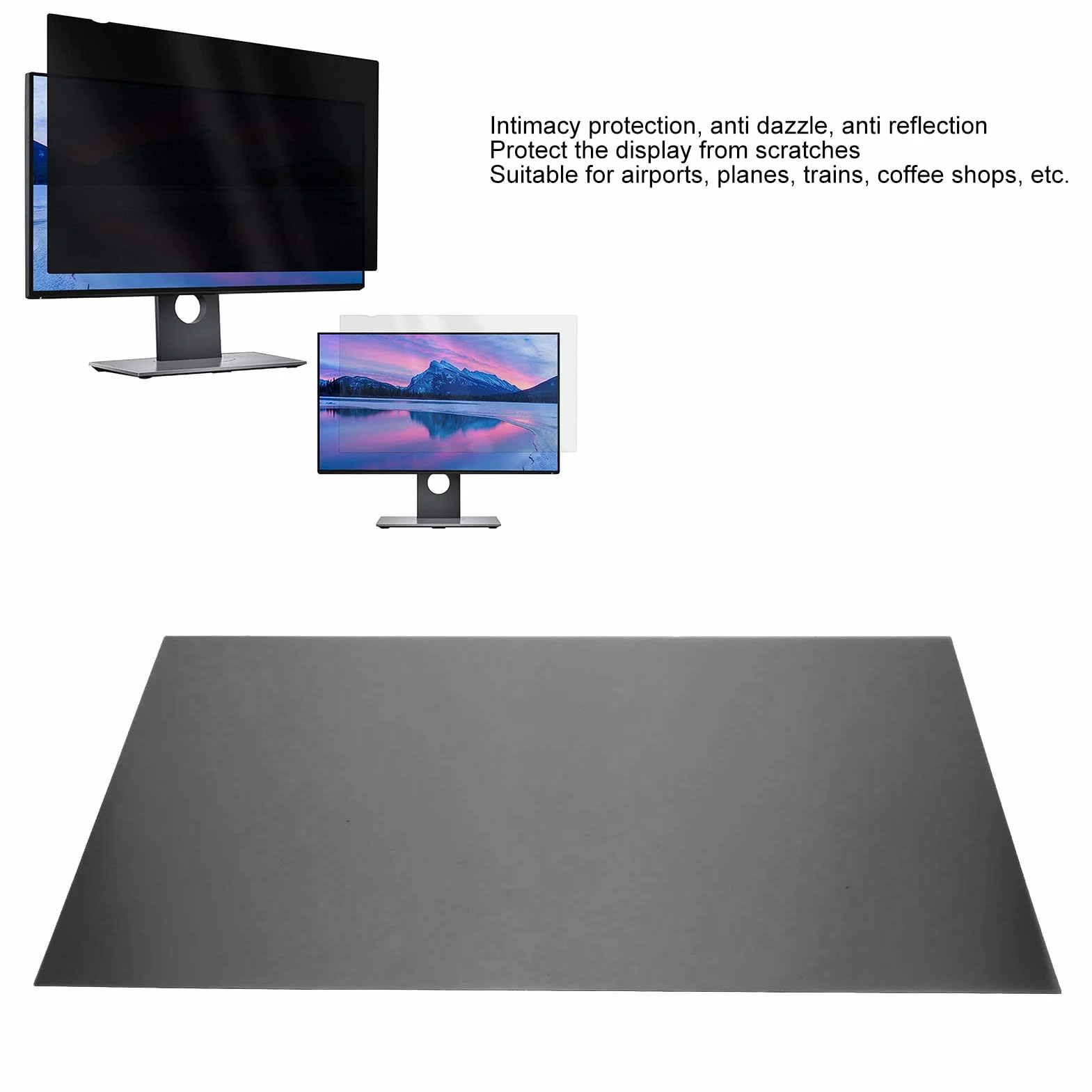 Écran de confidentialité 24 pouces 16:9, Filtre anti-lumière bleue pour moniteur