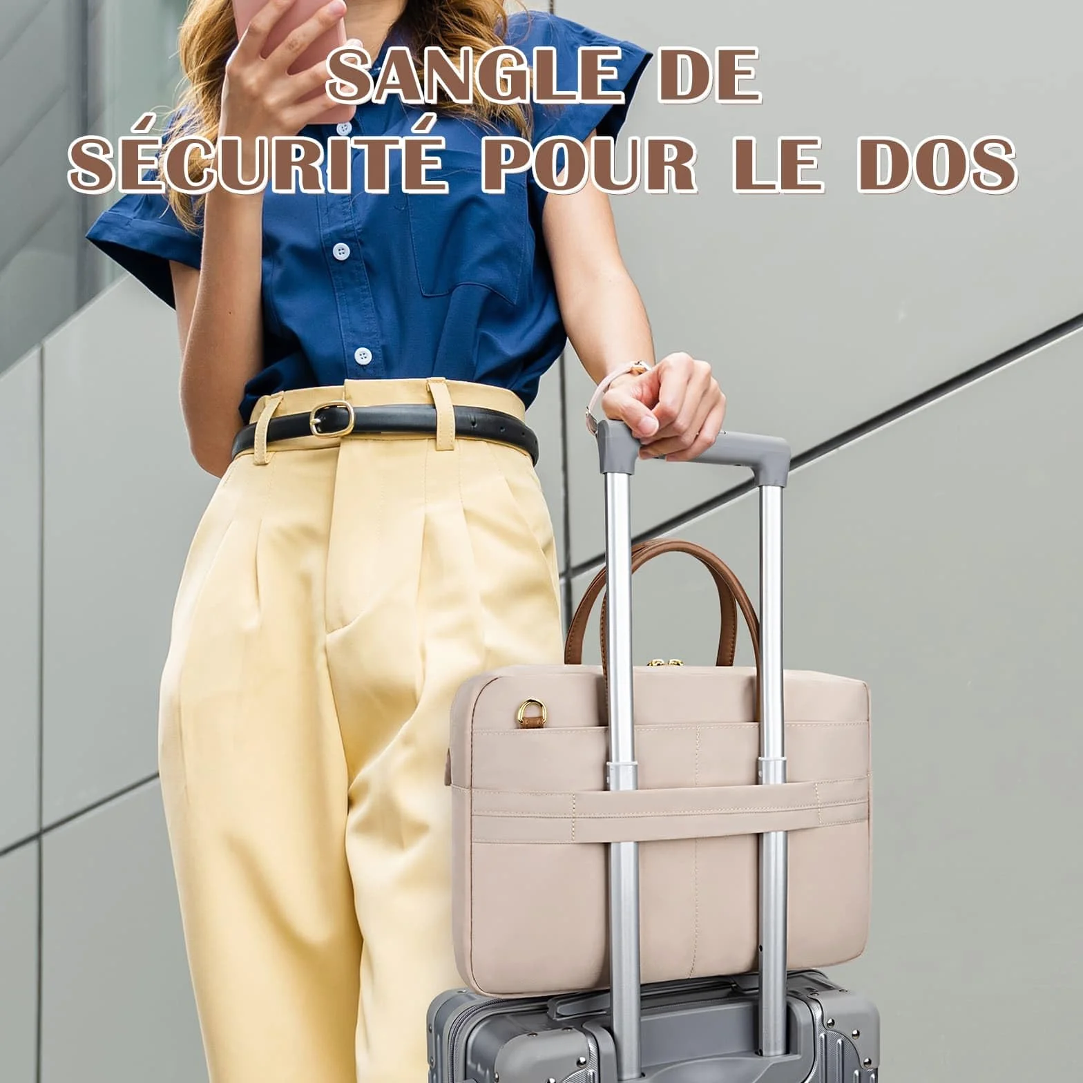 RAINYEAR Sac à Bandoulière pour Ordinateur Portable 14 Pouces Compatible Chromebook Sac Messager Polyester