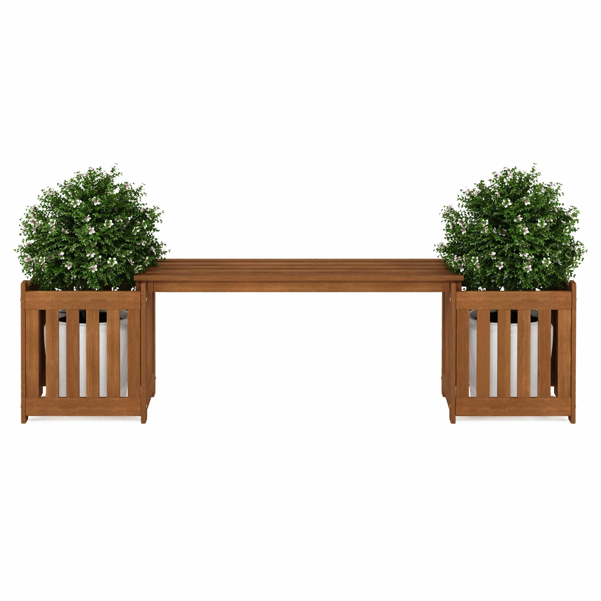 Furinno Tioman Jardinière d'Extérieur en Bois Dur Naturel