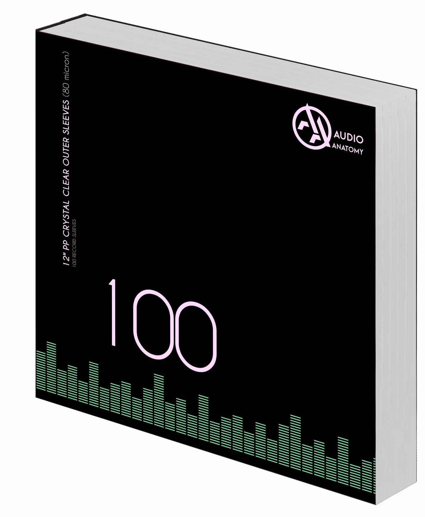 12" Pp Crystal Clear Outer Sleeves 80 Micron