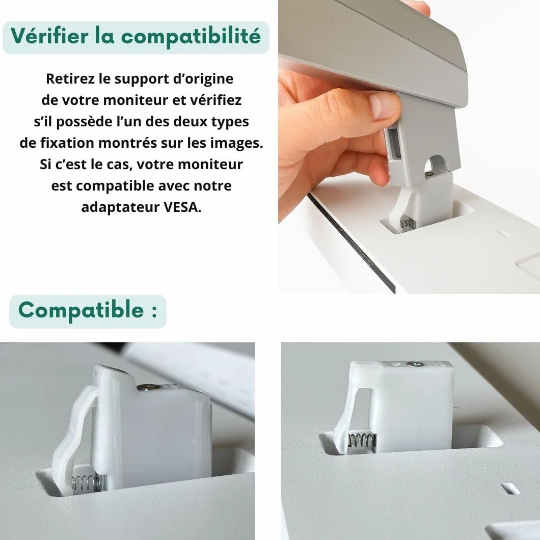 Adaptateur VESA pour moniteurs HP Série M et Série 5 – Support de Moniteur