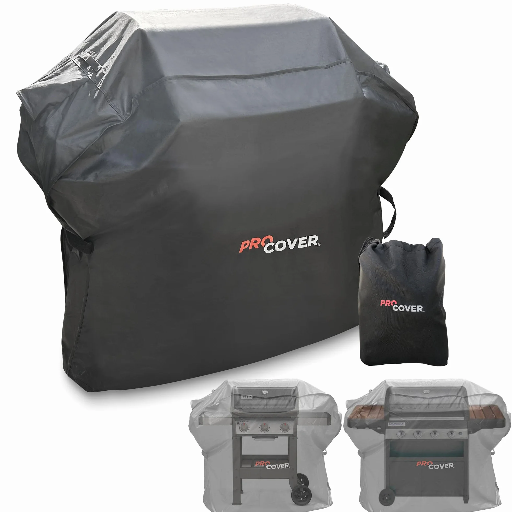 Housse Professionnelle pour Barbecue Extérieur Imperméable 132x112x66cm