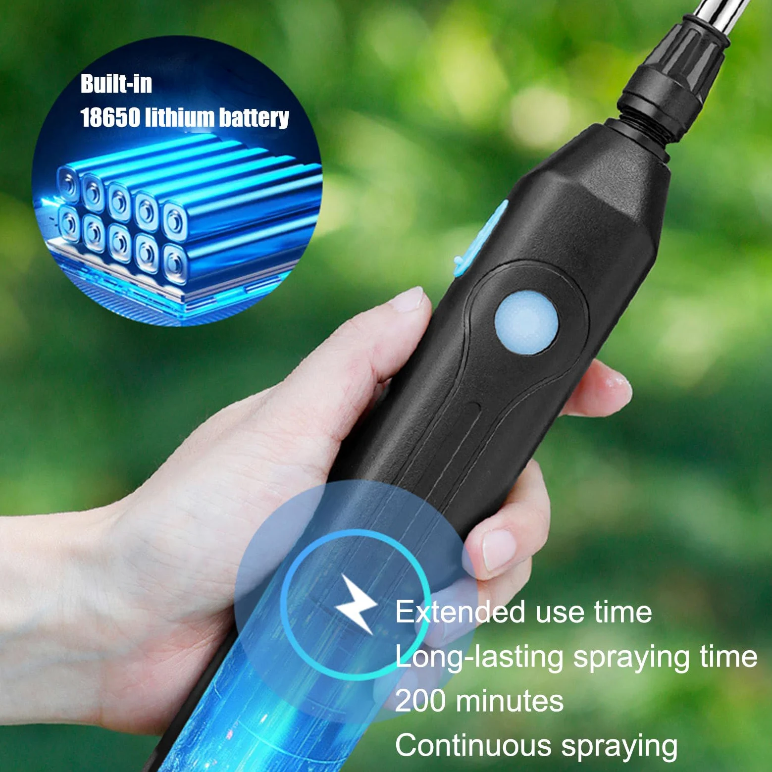 Pulvérisateur De Jardin Alimenté par Batterie À Dos Rechargeable | Pulvérisateur À Batterie Avec Sangle D'Épaule Réglable Pour Maison Extérieur Agriculture Jardin Cour Pelouse et Ferme