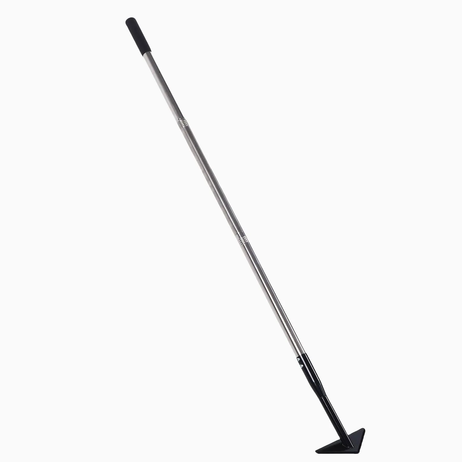 Buachois Sarcloir Triangle Pointe Effilée, Tête Amovible Manche Réglable 145 cm Acier Carbone pour Désherbage et Préparation Sol Jardin