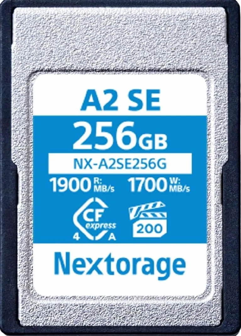 Nextorage CFexpress Type A 256Go Carte mémoire VPG200 Japonaise pour Sony Fujifilm A2SE NX-A2SE256G