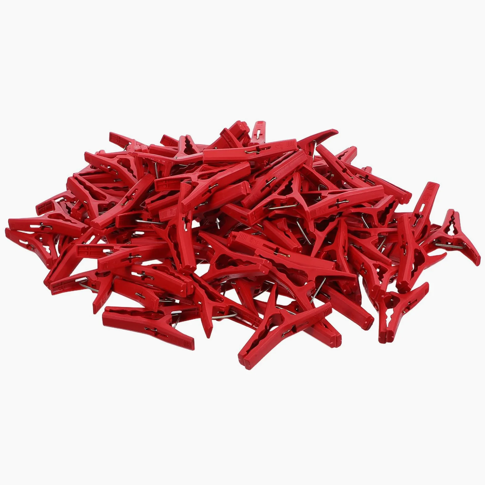Clips pour Plantes Grimpantes de Jardin 100 Pièces en Plastique Rouge | Réutilisables, Installation Facile, pour Raisin et Orchidée, Usage Jardinage et Potager