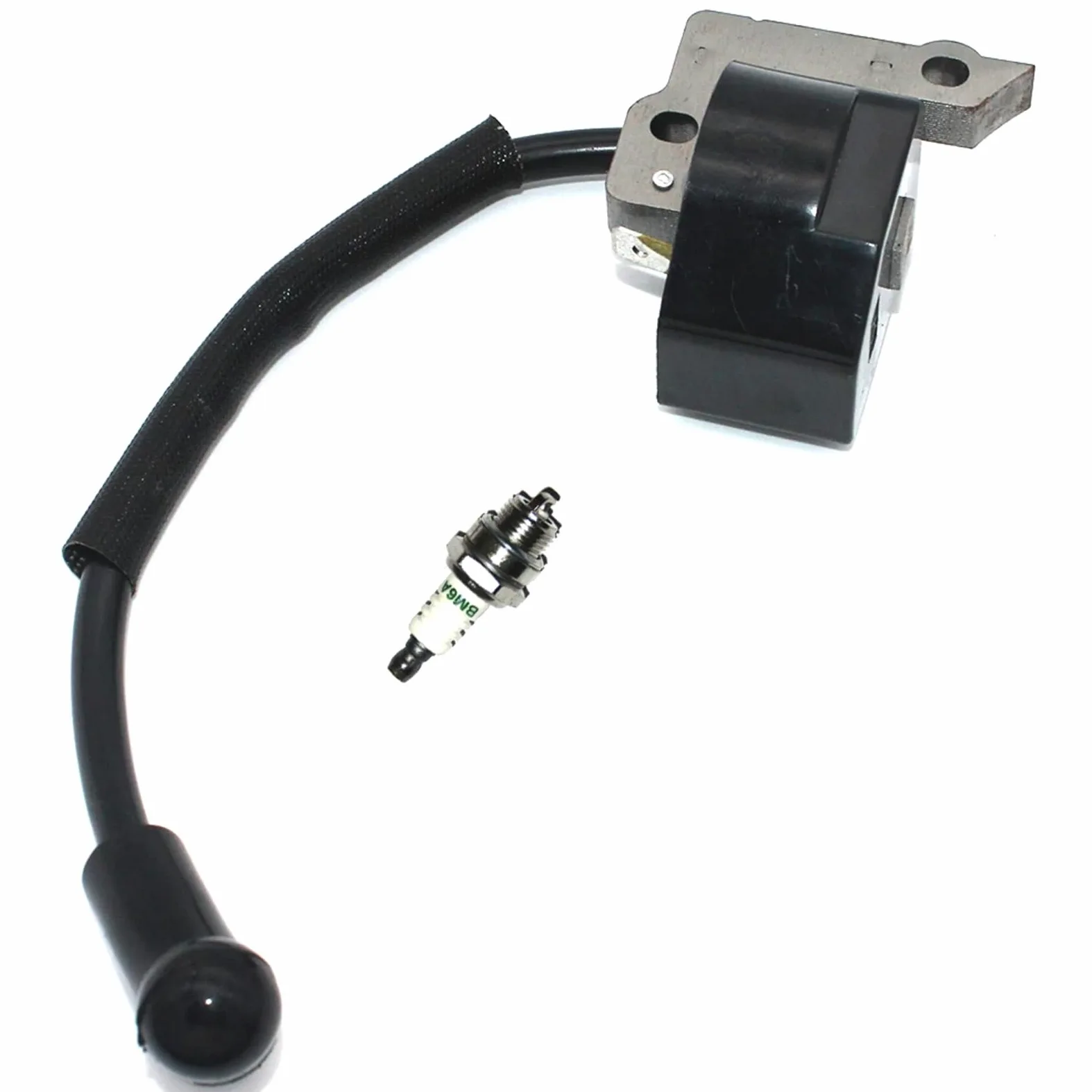BobineD'allumage Bobine Allumage pour Dolmar LT-30 MS-30 MS-31 pour DST300 DBC300 Module Bobine D'allumage Bougie Débroussailleuse Tondeuse Mangeur Mauvaises 369143010