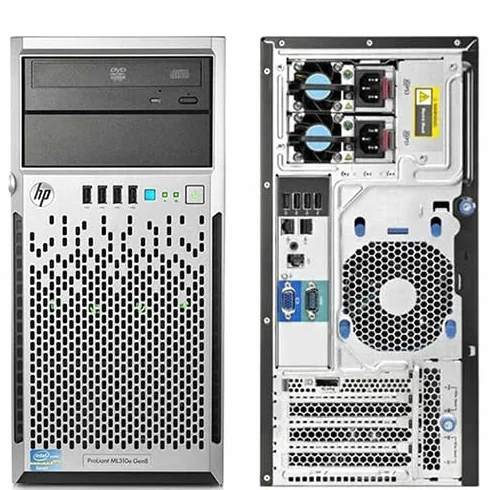 HP ProLiant ML310e G8 v2 Tower Intel Xeon E3-1270 V3 32 Go RAM 2x 480 Go SSD Windows Server 2022 Standard Reconditionné