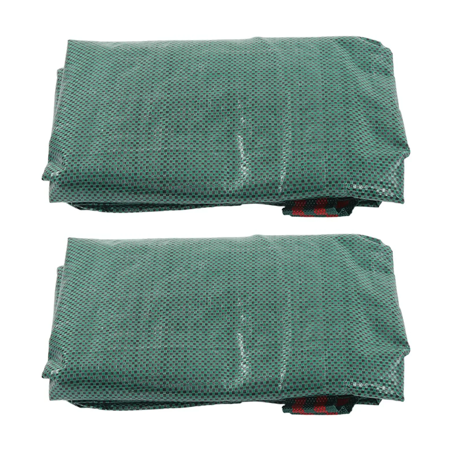 Sacs de déchets de jardin verts réutilisables, 2 pièces, Anti-Corrosion, résistant à la chaleur, sac de collecte de feuilles avec poignée (120L/32Gal 45x76cm /17,7x29,9 pouces)