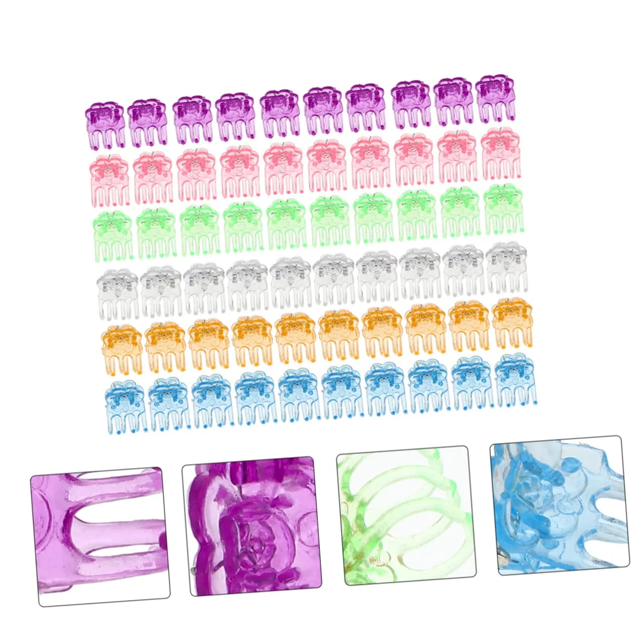 BESPORTBLE 1200 Pièces Agrafe d'orchidée vignes en Plastique Plantes en Plastique Clip de Support pour Plantes grimpantes Clips de Support pour Plantes Pinces de Support de Vigne Phalaenopsis