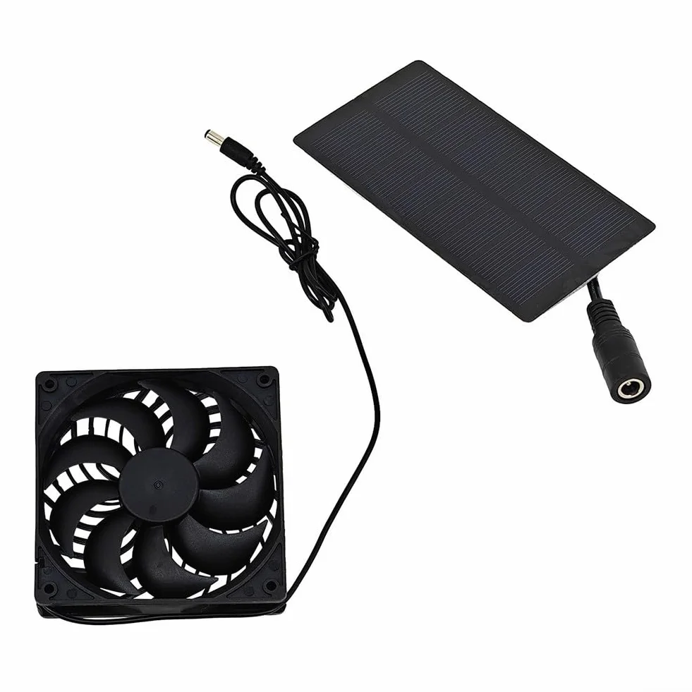 Kit de ventilateur et panneau solaire 100 W 12 V étanche