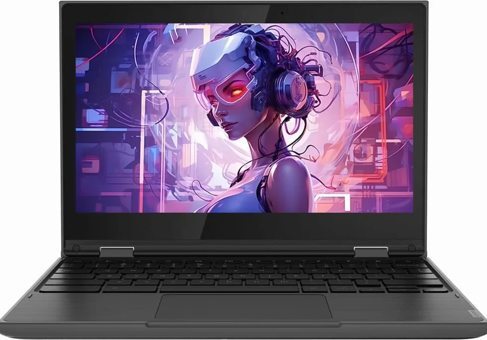 Lenovo Chromebook 300e 11,6 pouces Écran tactile 2 en 1 Intel Celeron N4020 1,1 GHz RAM 4 Go SSD 32 Go Chrome OS Reconditionné