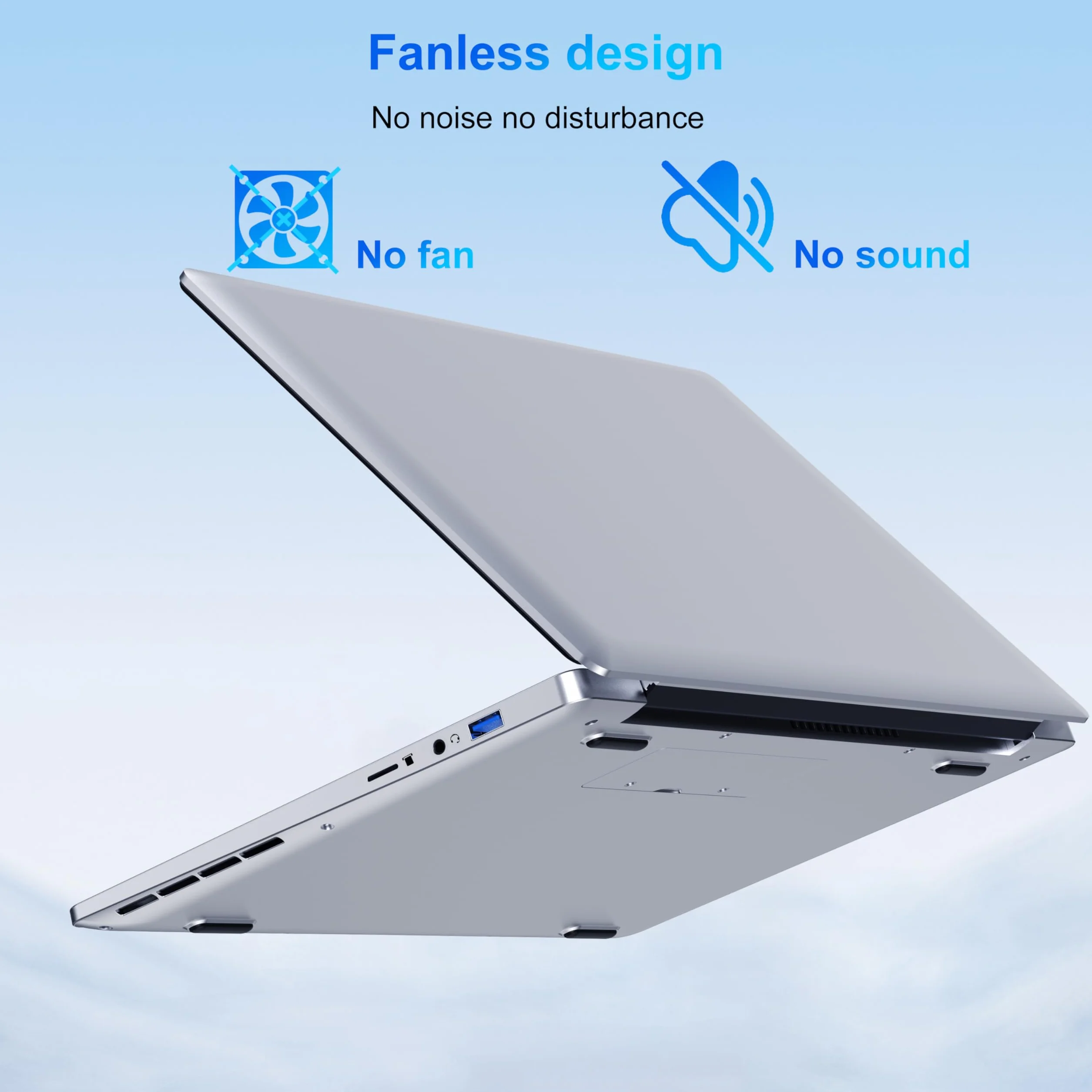 Ordinateur Portable 14 Pouces Celeron N4000 6GB RAM 128GB SSD WiFi Bluetooth