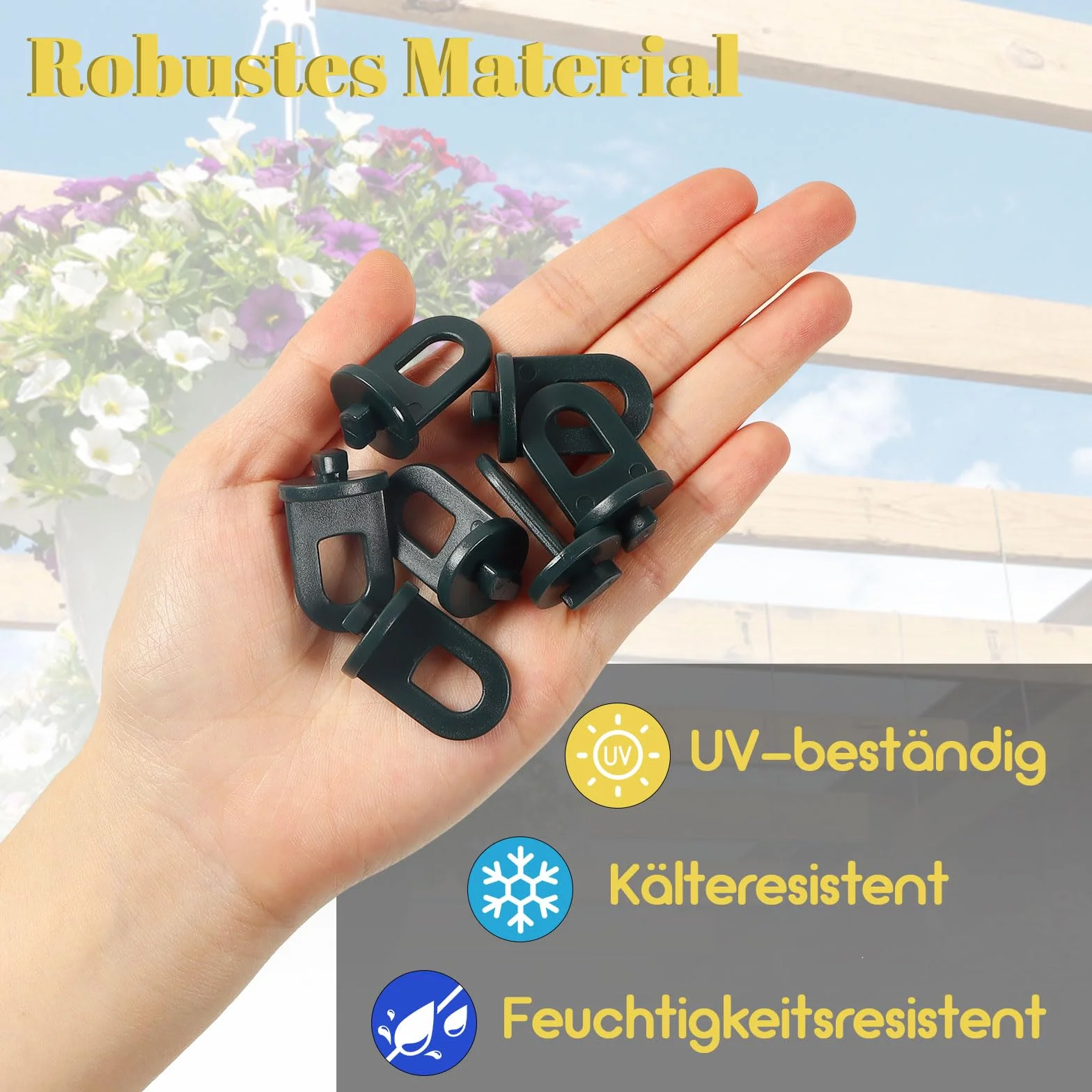 Clips à Effet de Serre Lot de 50 Attaches en Plastique Polyvalents