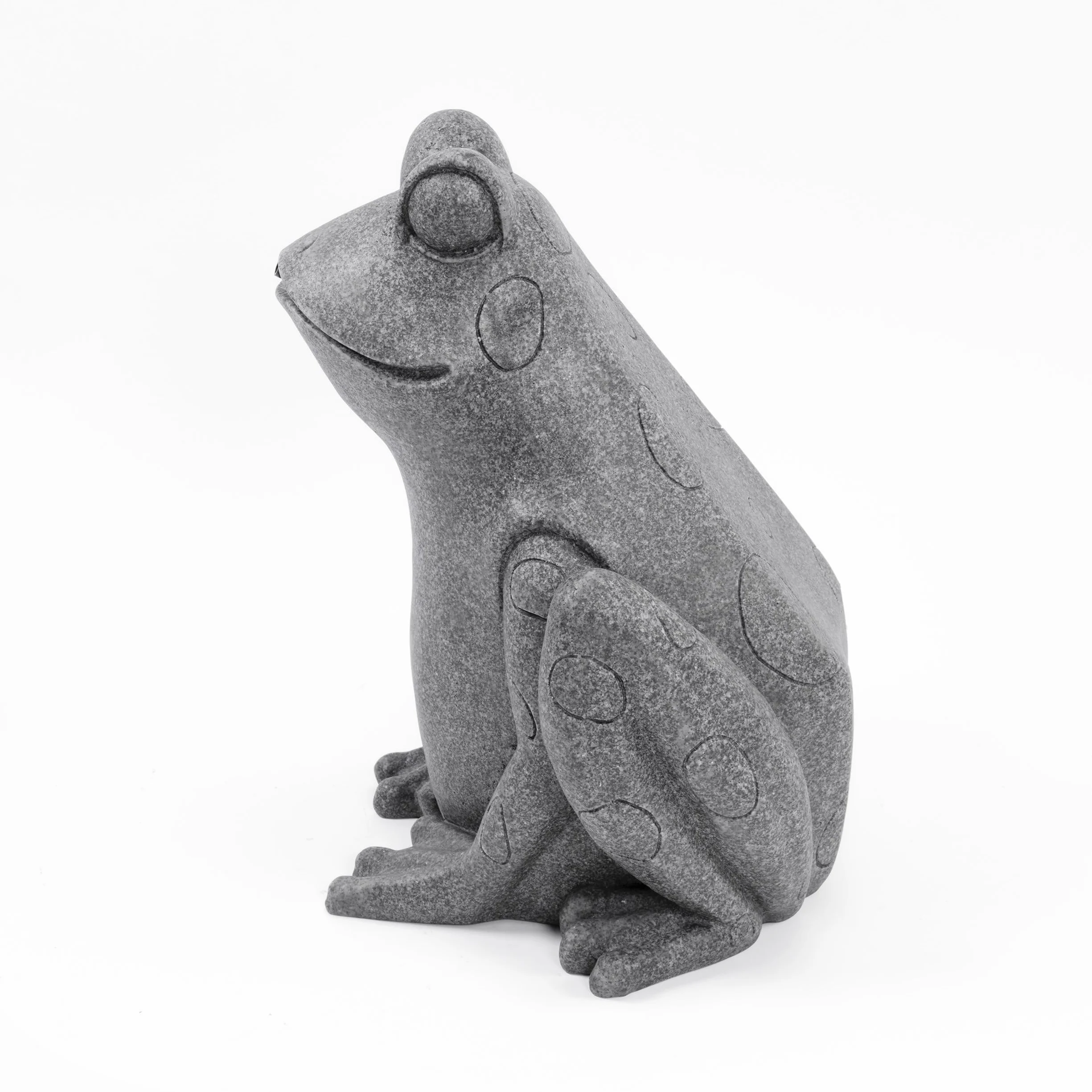 Esotec Kit gargouille solaire grenouille assise pompe solaire statue de jardin fontaine extérieure hauteur 30 cm