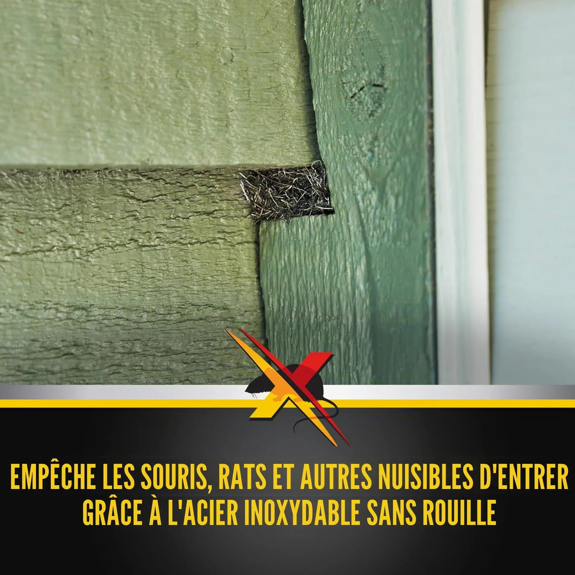 Xcluder Boîte de 6 rouleaux de tissu anti-rongeurs