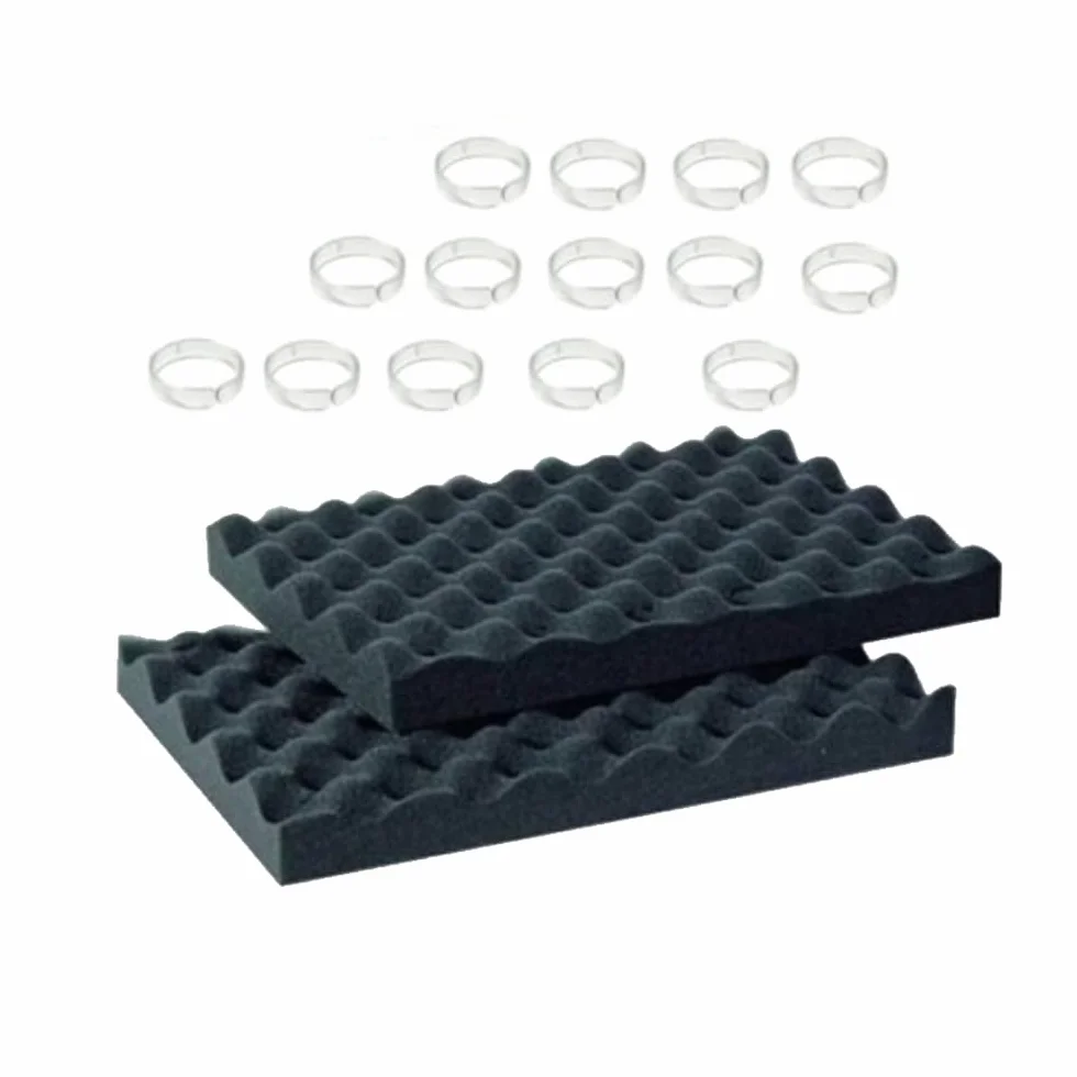 Brosses Mousses + Clips Pour Robot Indigo - Lot De 2 + 14