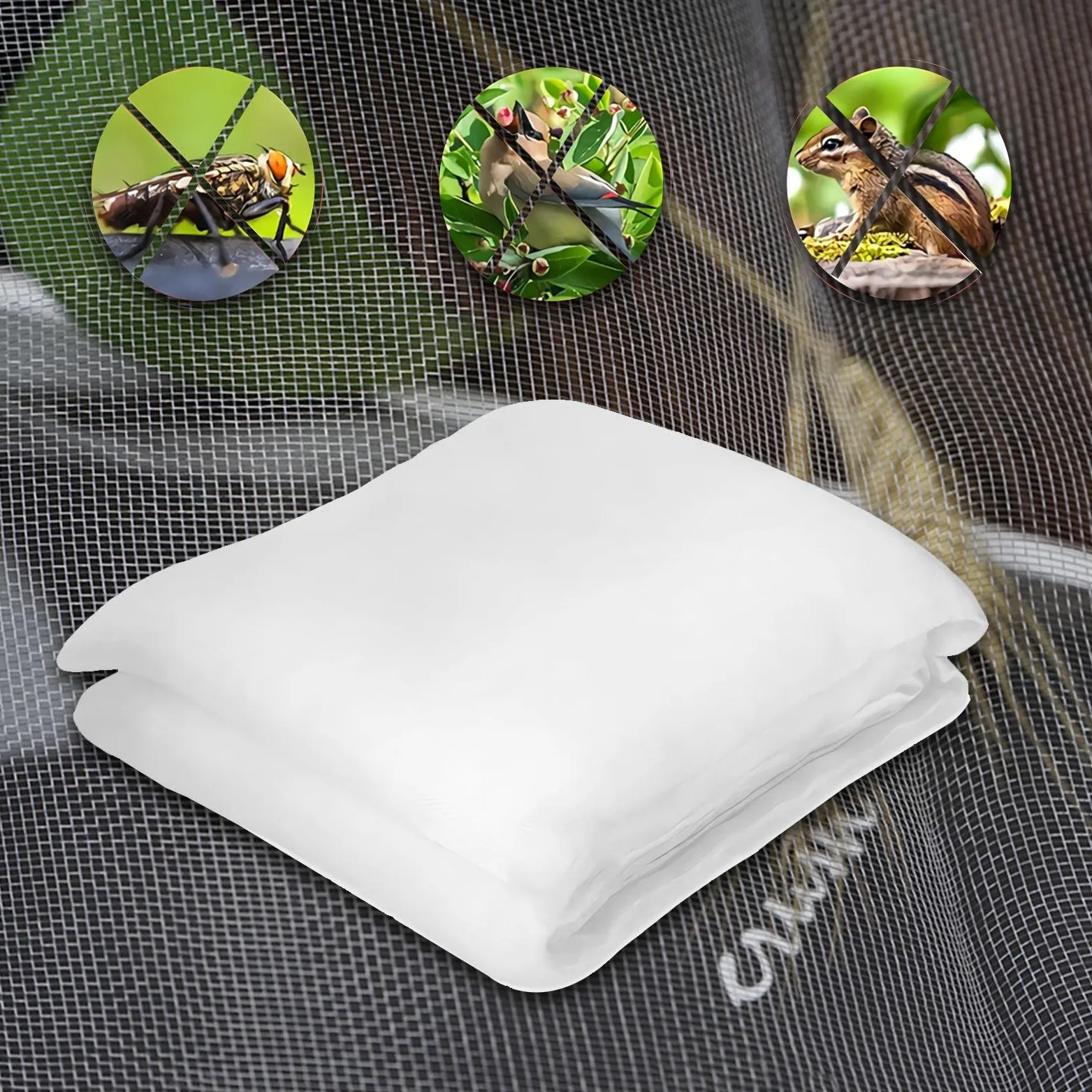 Filet Anti Insecte,6 * 7m Filets pour Jardin, Filet Anti Insecte Potager, Maille Fine Anti Oiseaux en Maille pour la Protection des Graines,Plantes, Fleurs, Légumes et Fruits